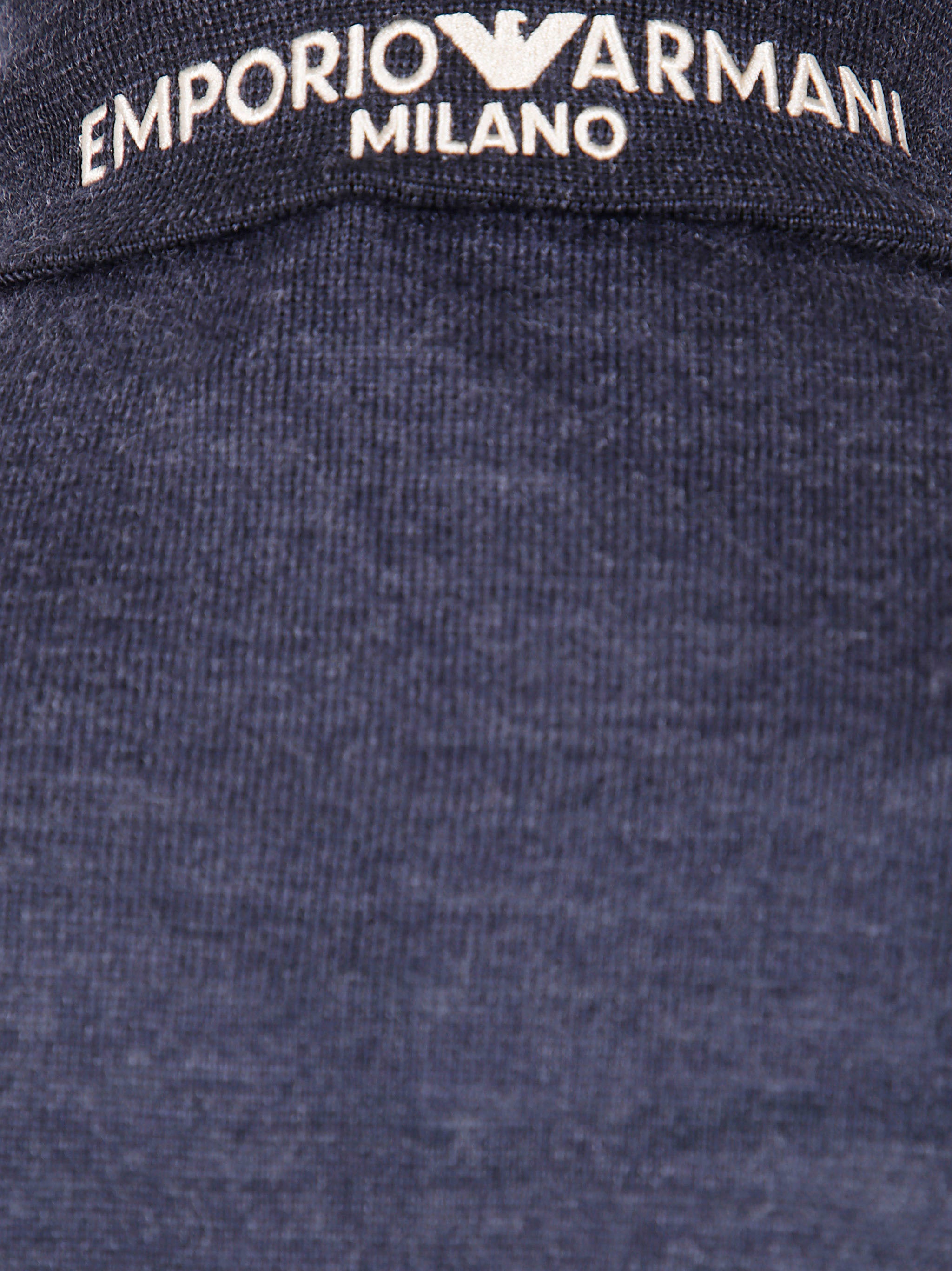 EMPORIO ARMANI Half Zip Turtle Neck Sweater