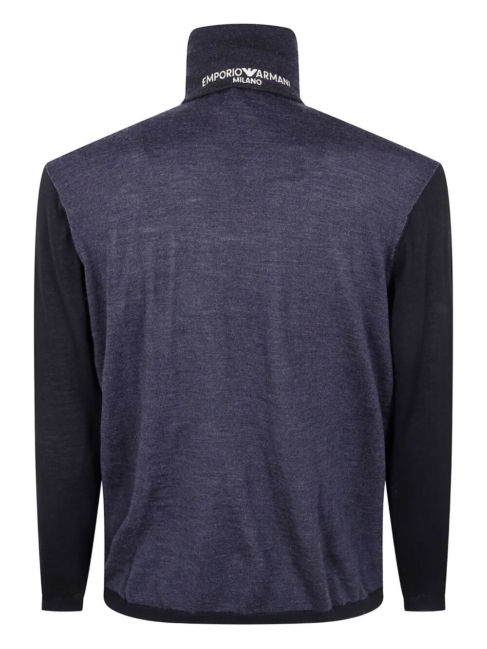 EMPORIO ARMANI Half Zip Turtle Neck Sweater