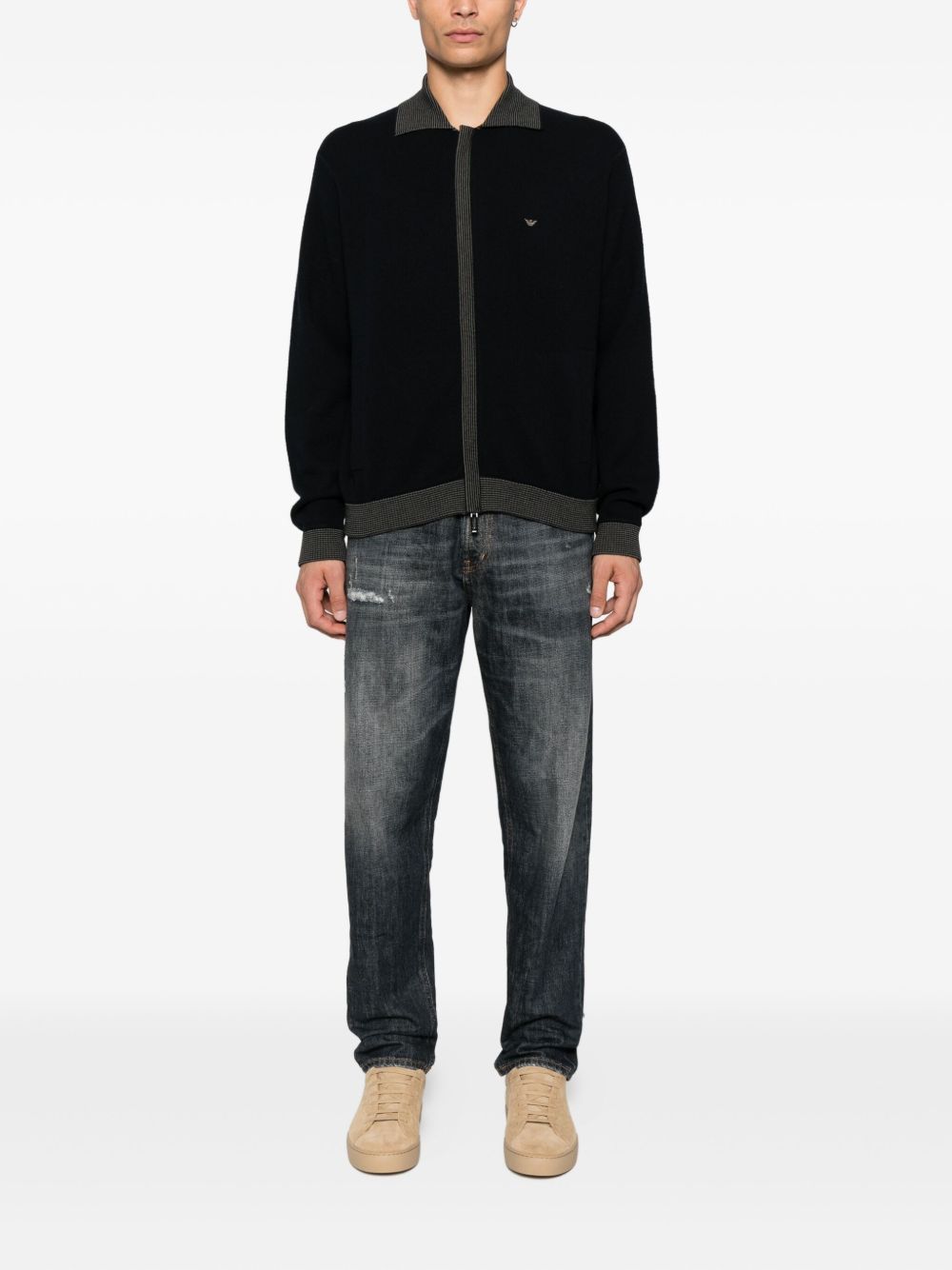 EMPORIO ARMANI Men's Wool Cardigan