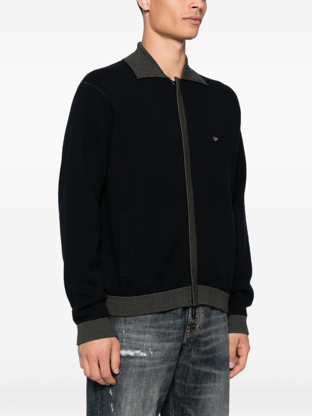 EMPORIO ARMANI Men's Wool Cardigan