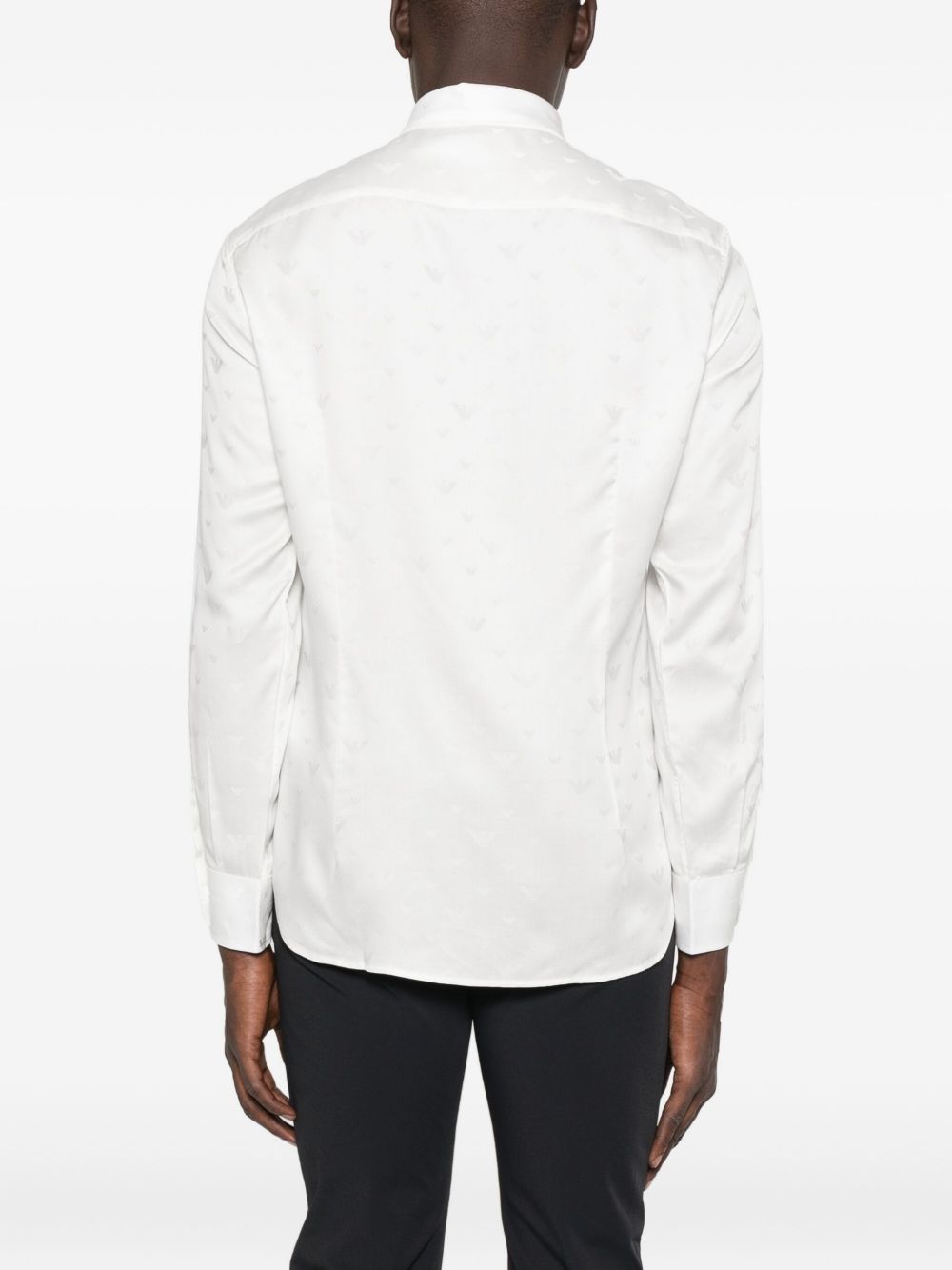 EMPORIO ARMANI Allover Logo Long Sleeve Shirt