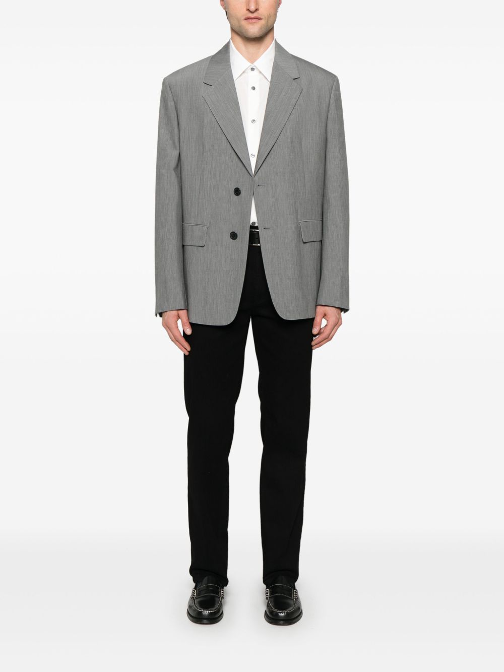 EMPORIO ARMANI Allover Logo Cotton Shirt for Men - SS25