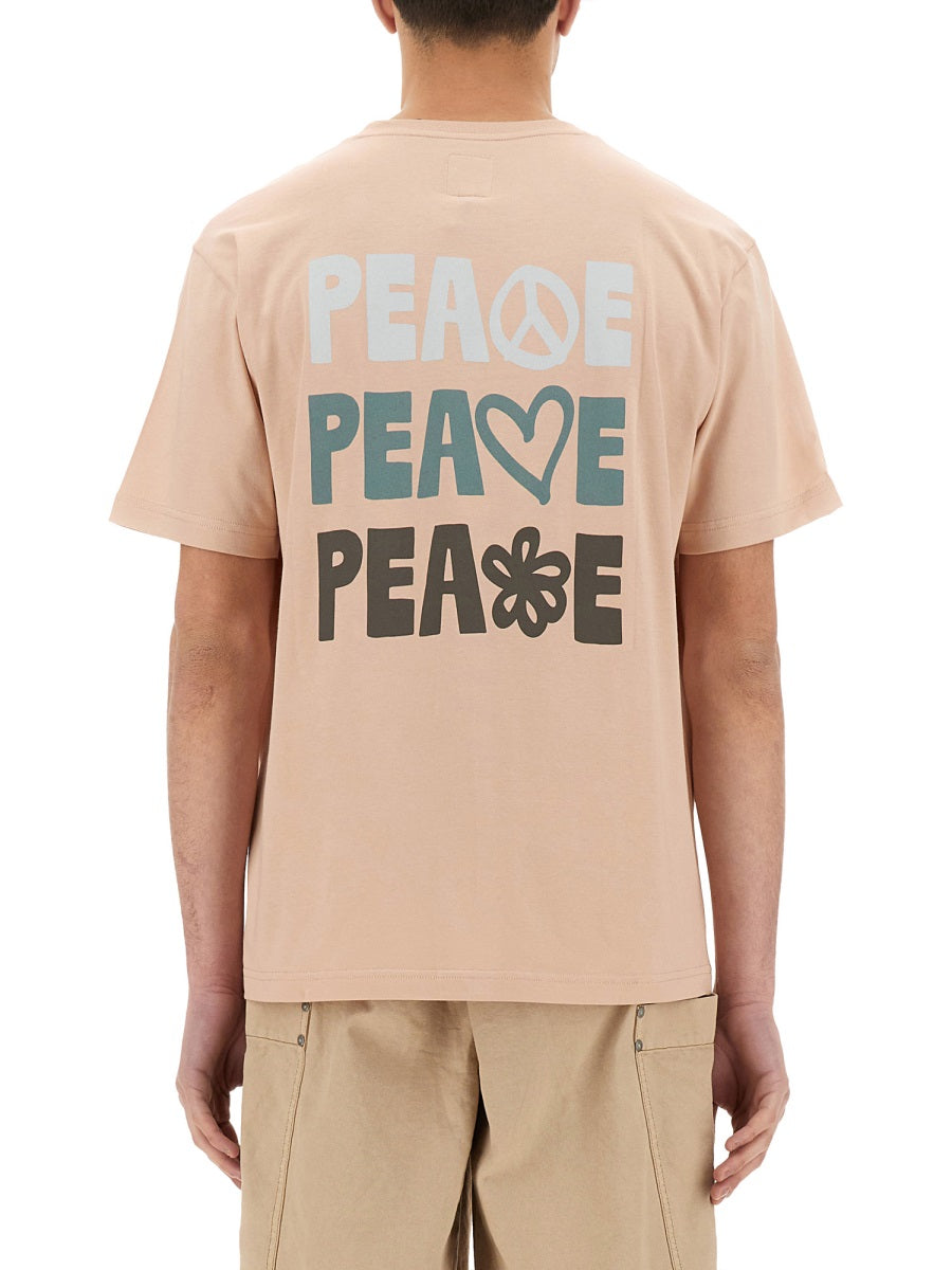 EMPORIO ARMANI Men's Printed Organic Cotton T-Shirt - Crew Neck, Short Sleeves