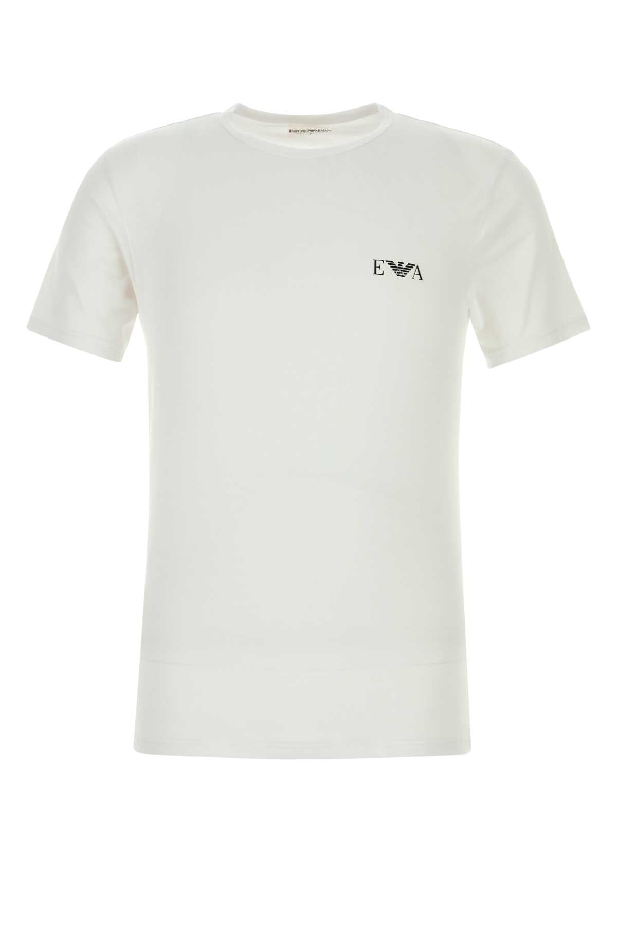 EMPORIO ARMANI Crew Neck Stretch Cotton T-Shirt Set - 2-Pack