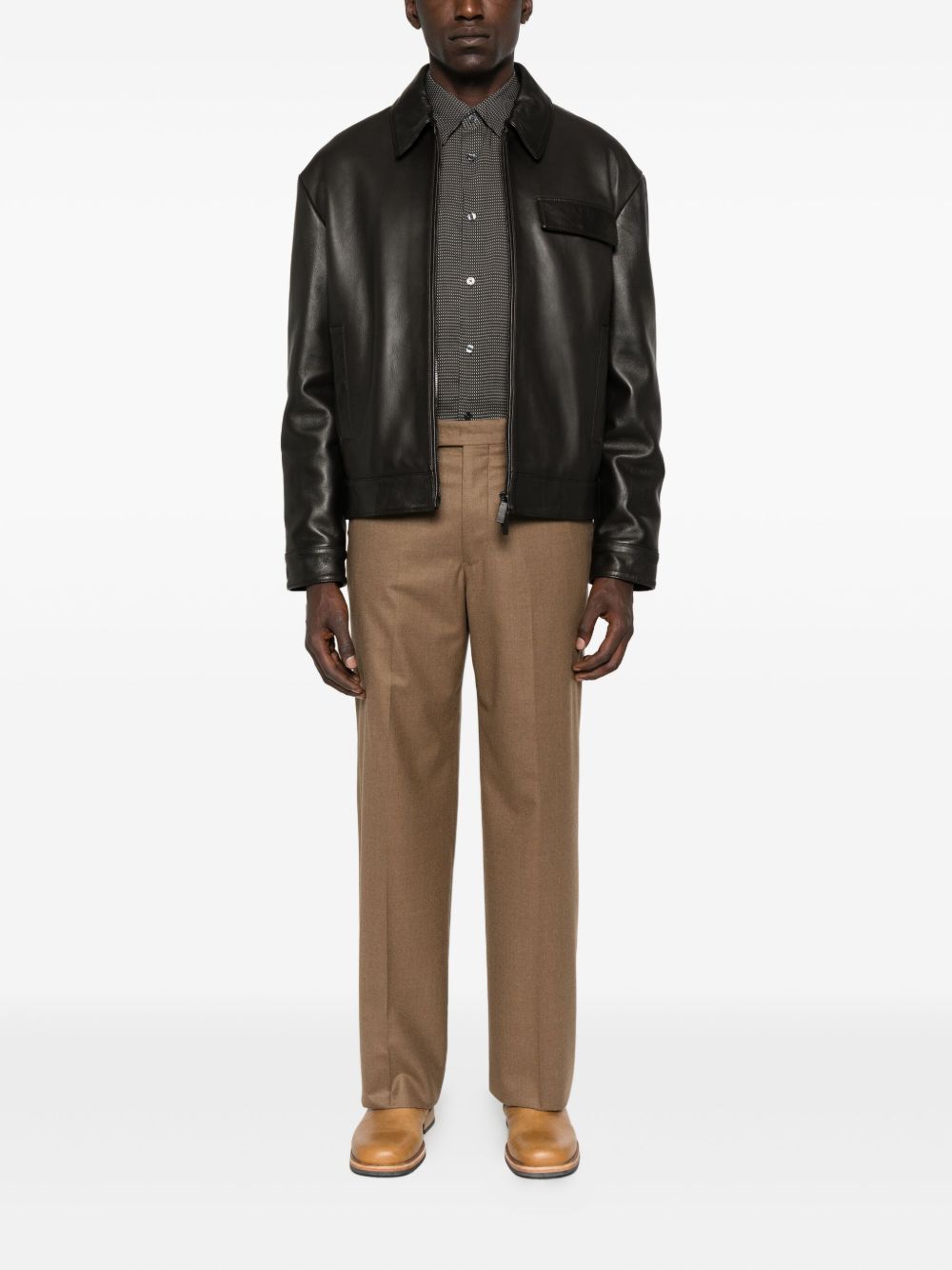 EMPORIO ARMANI Men's Wool Trousers for FW25