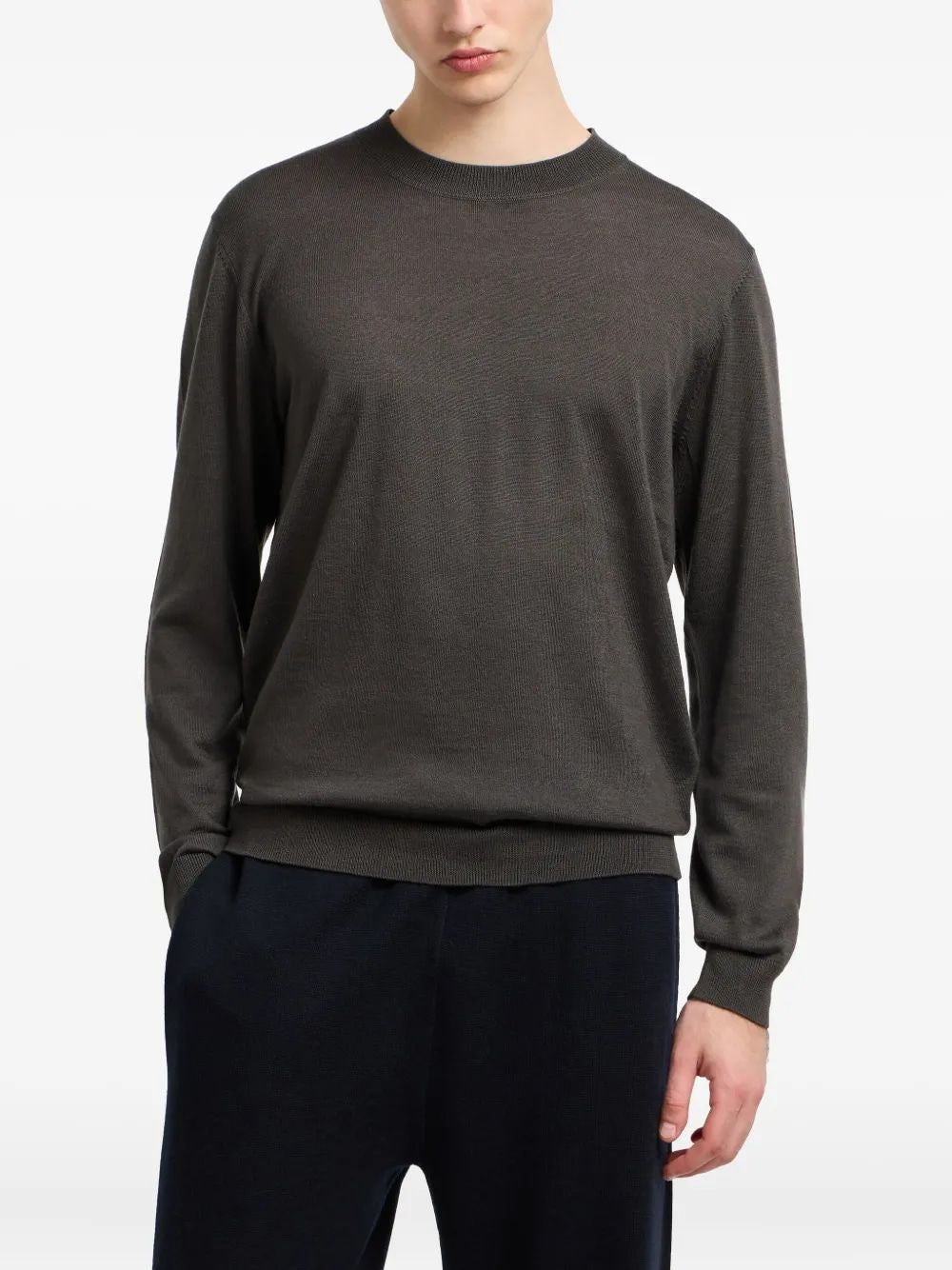EMPORIO ARMANI Regular Fit Virgin Wool Sweater