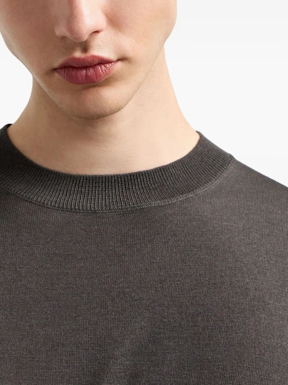 EMPORIO ARMANI Regular Fit Virgin Wool Sweater