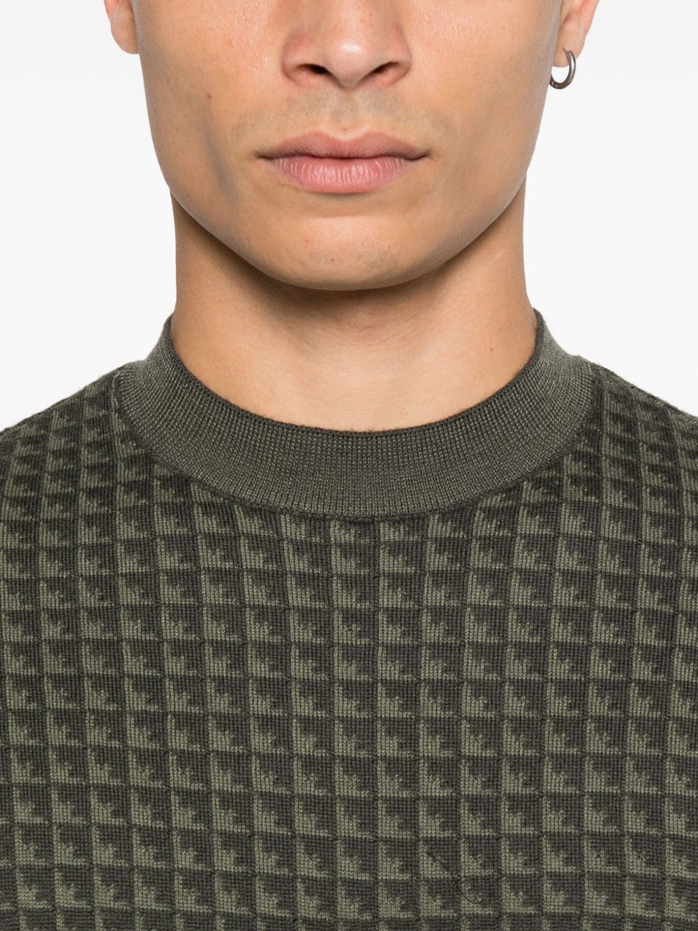 EMPORIO ARMANI Wool Crewneck Jumper for Men