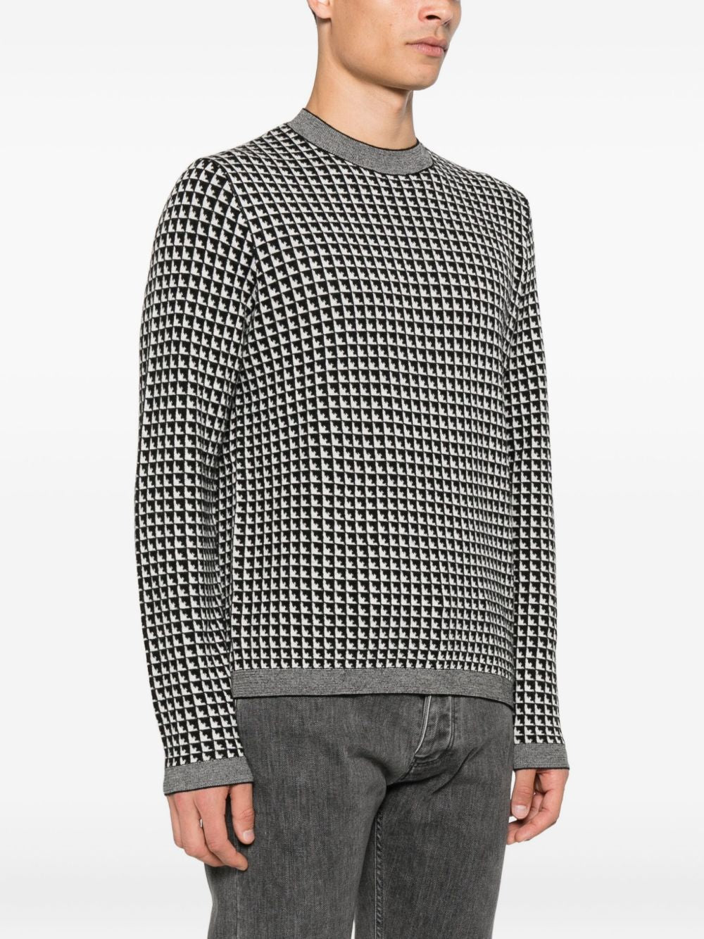 EMPORIO ARMANI Wool Crewneck Jumper for Men - FW25 Collection