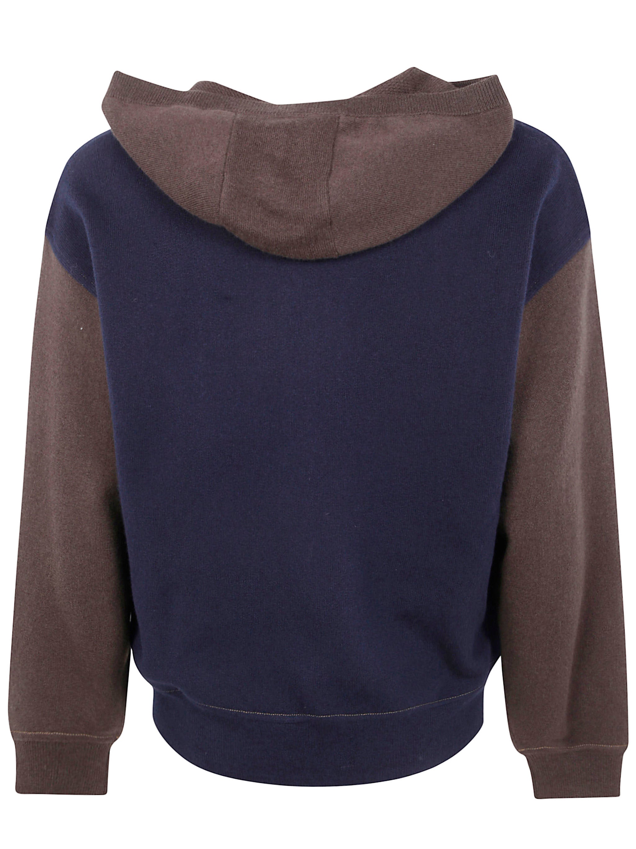 EMPORIO ARMANI Bicolor Hooded Sweater for Men