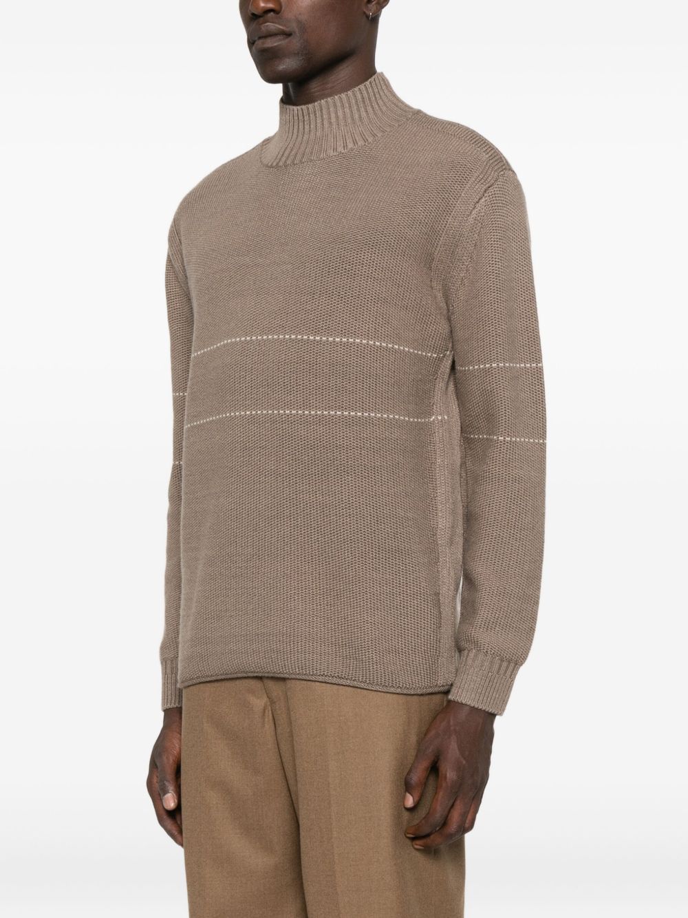 EMPORIO ARMANI Silk Nylon Sweater for Men