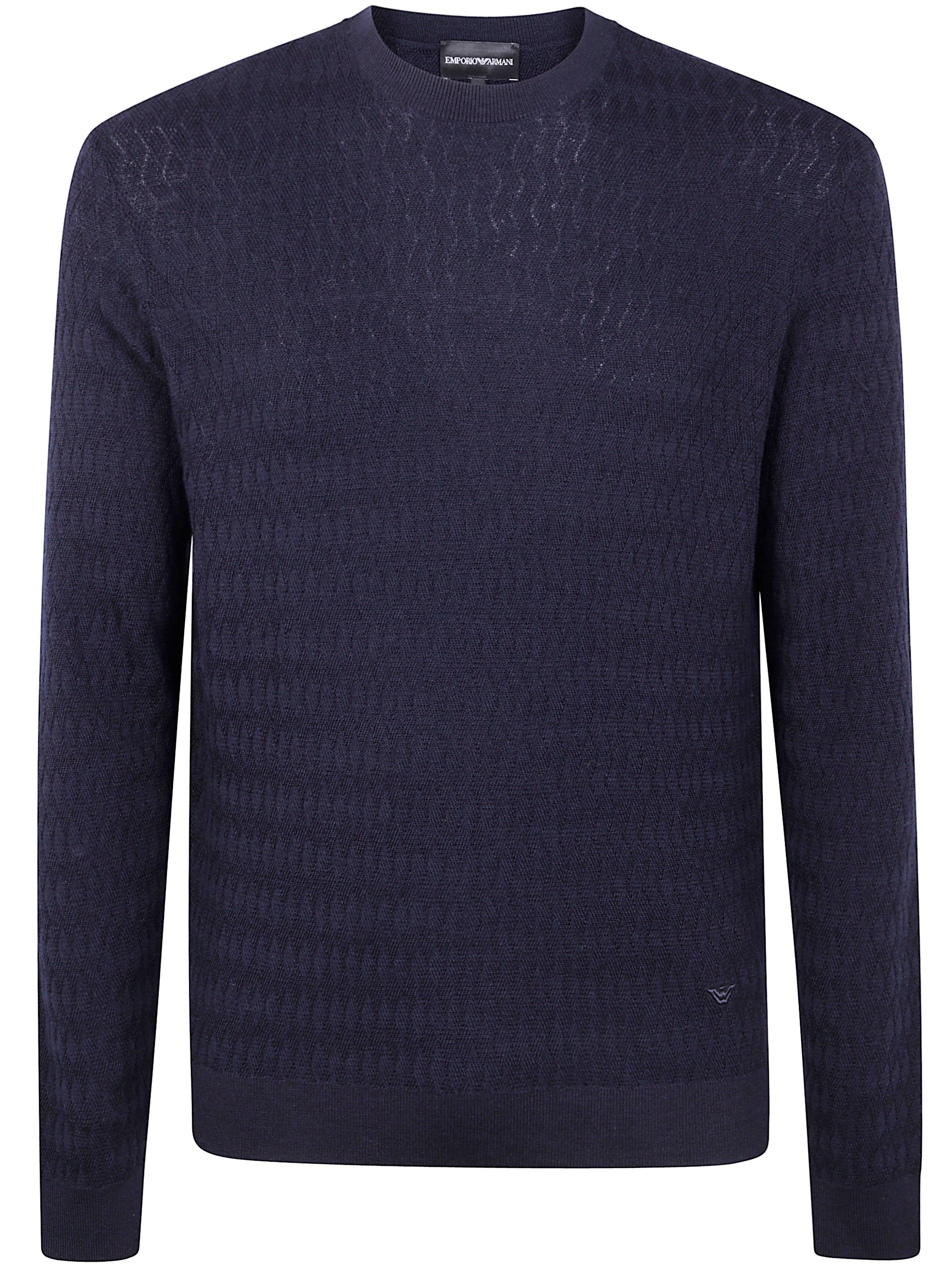 EMPORIO ARMANI Classic Round Neck Sweater for Men