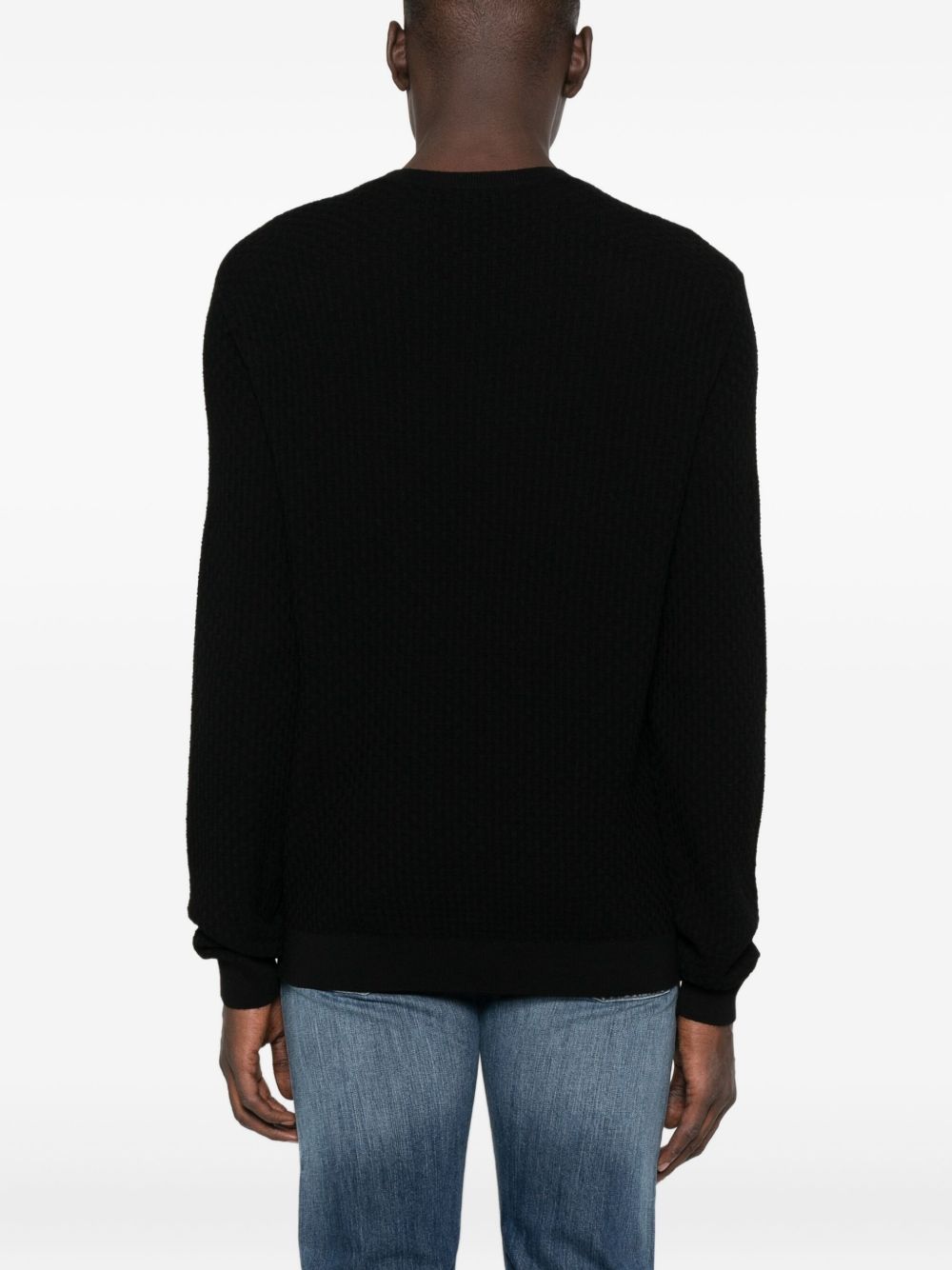 EMPORIO ARMANI Wool Crewneck Jumper for Men - Fall/Winter 2025