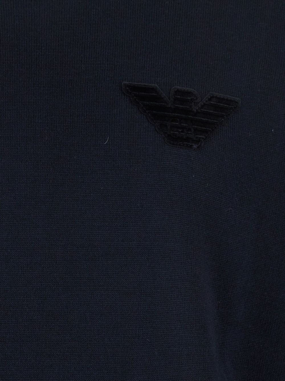 EMPORIO ARMANI Wool Crewneck Jumper for Men - FW25 Collection