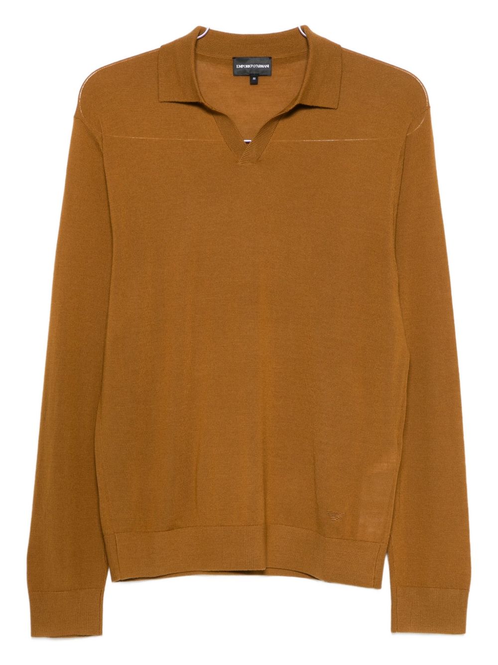 EMPORIO ARMANI Wool Polo Shirt for Men - Fall 2025 Edition