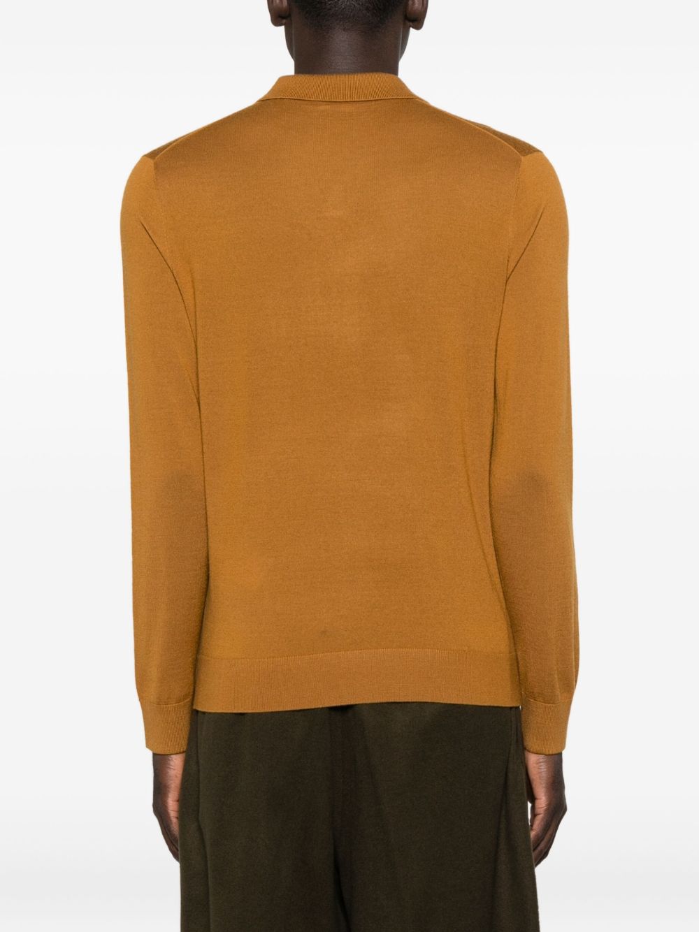 EMPORIO ARMANI Wool Polo Shirt for Men - Fall 2025 Edition