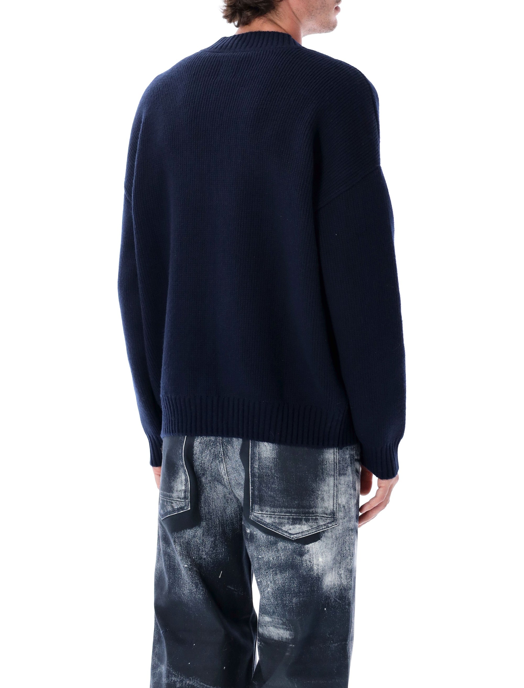 EMPORIO ARMANI Wool V-Necked Sweater for Men