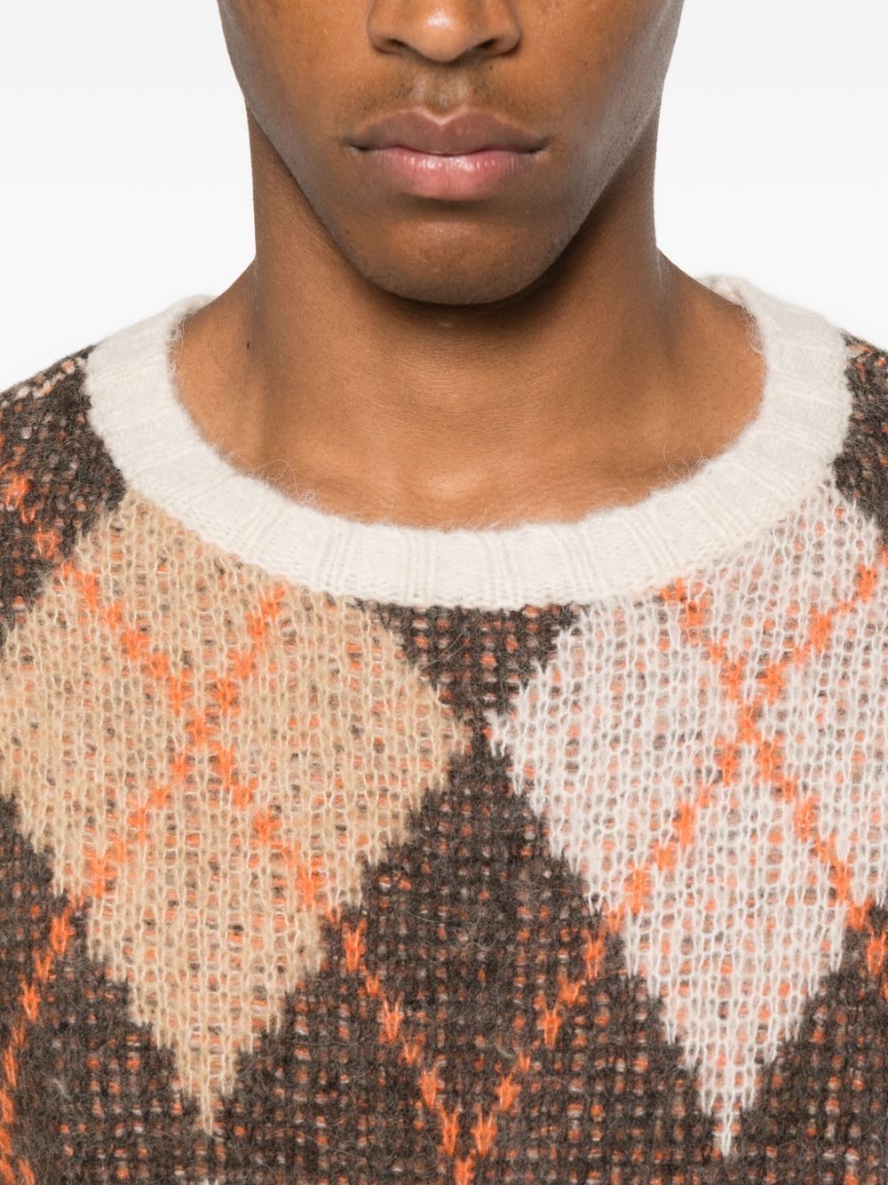 EMPORIO ARMANI Wool Blend Crewneck Sweater - FW25