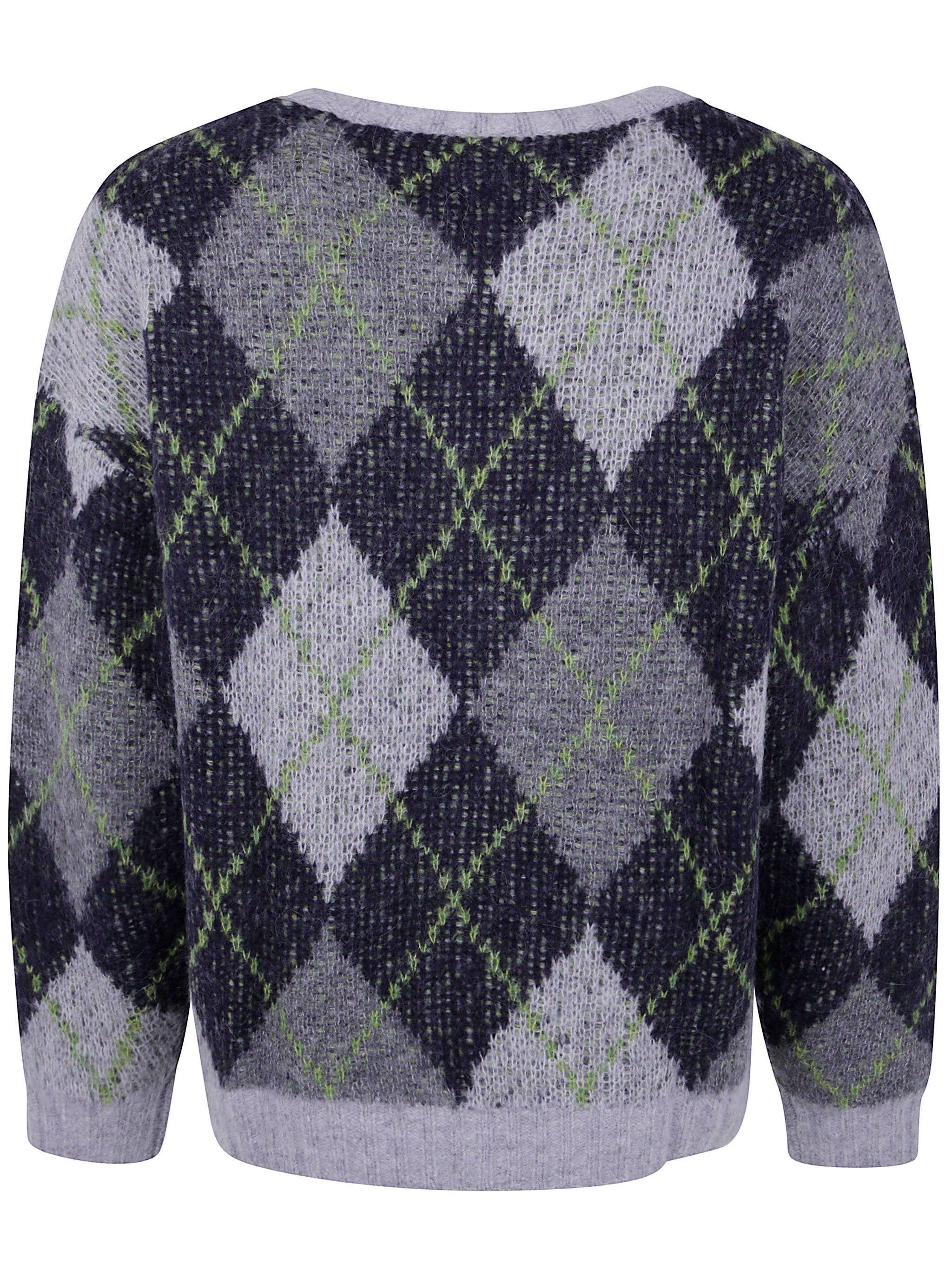 EMPORIO ARMANI Embroidered Nylon Blend Sweater - Pullover for Men