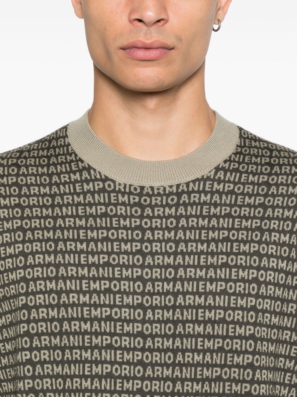EMPORIO ARMANI Wool Crewneck Jumper for Men