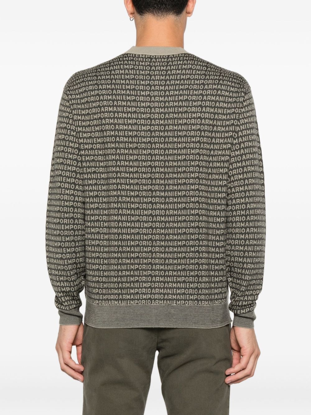 EMPORIO ARMANI Wool Crewneck Jumper for Men