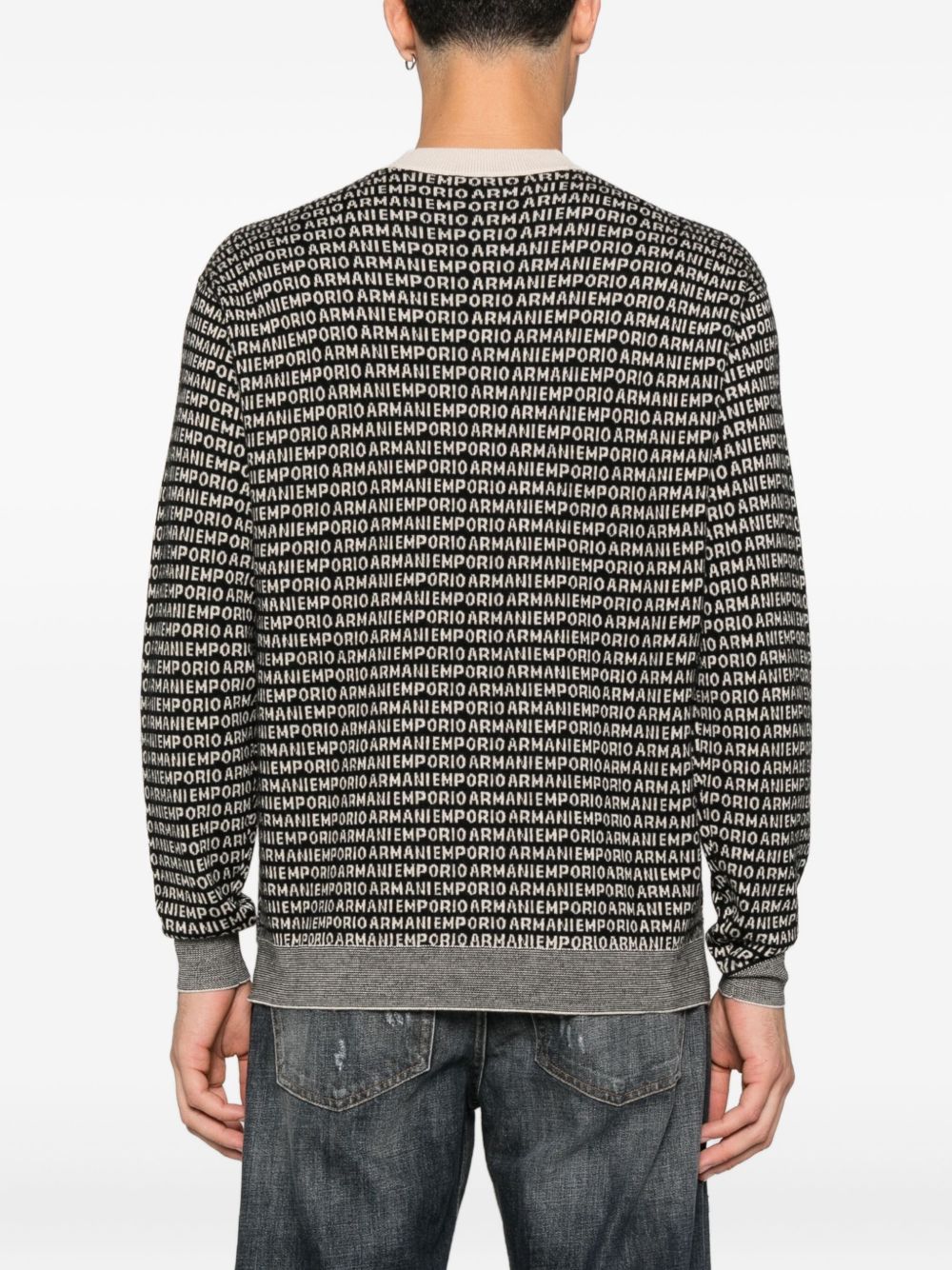 EMPORIO ARMANI Wool Crewneck Jumper for Men - FW25 Collection