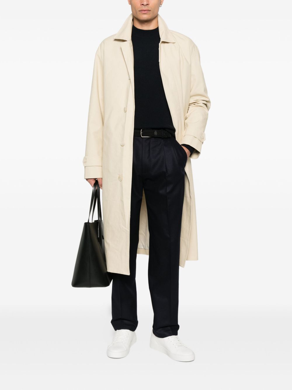 EMPORIO ARMANI Classic Wool Crewneck Jumper for Men