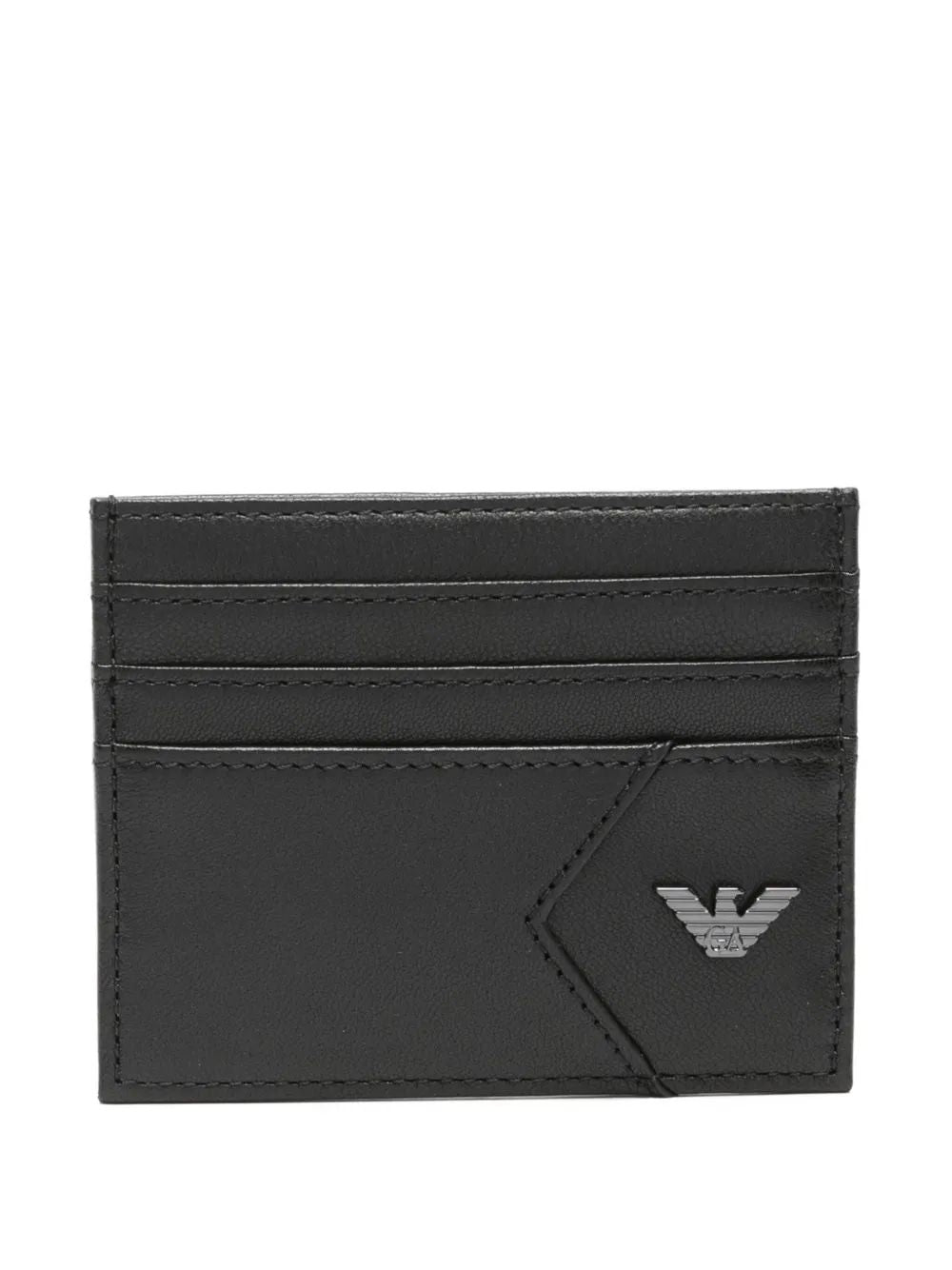EMPORIO ARMANI Premium Nappa Sheepskin Mini Card Holder