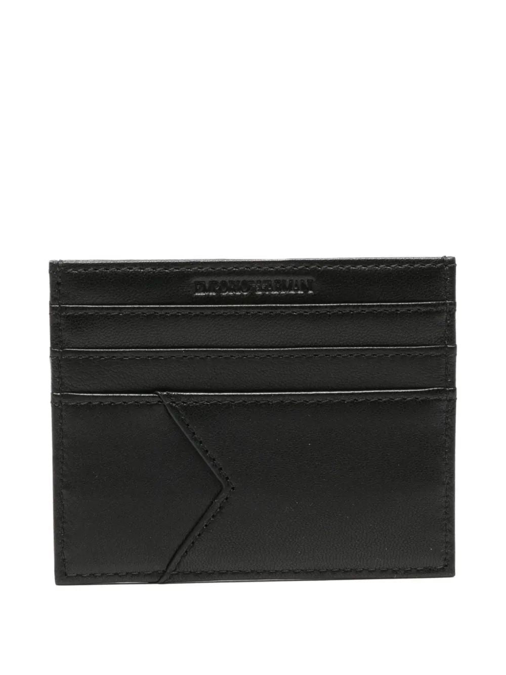 EMPORIO ARMANI Premium Nappa Sheepskin Mini Card Holder