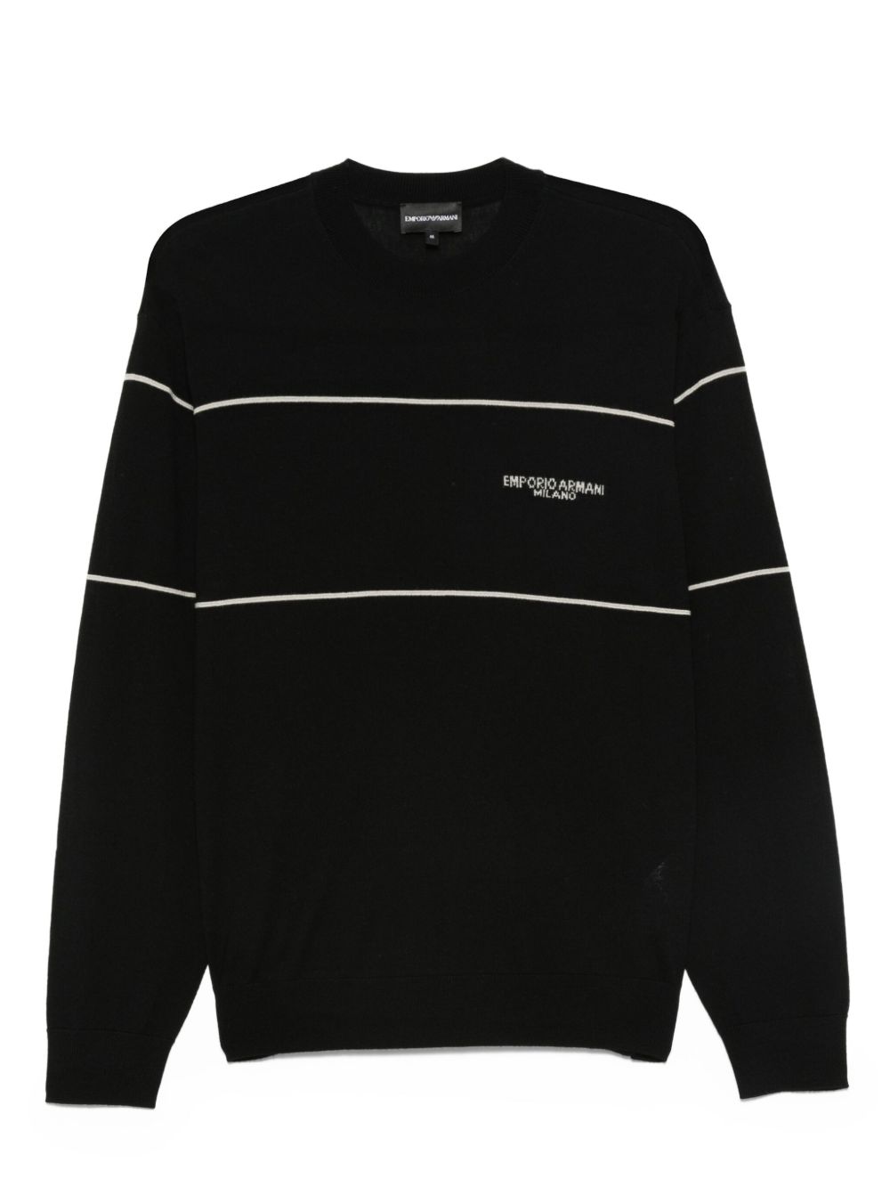 EMPORIO ARMANI Men's Premium Wool Crewneck Jumper