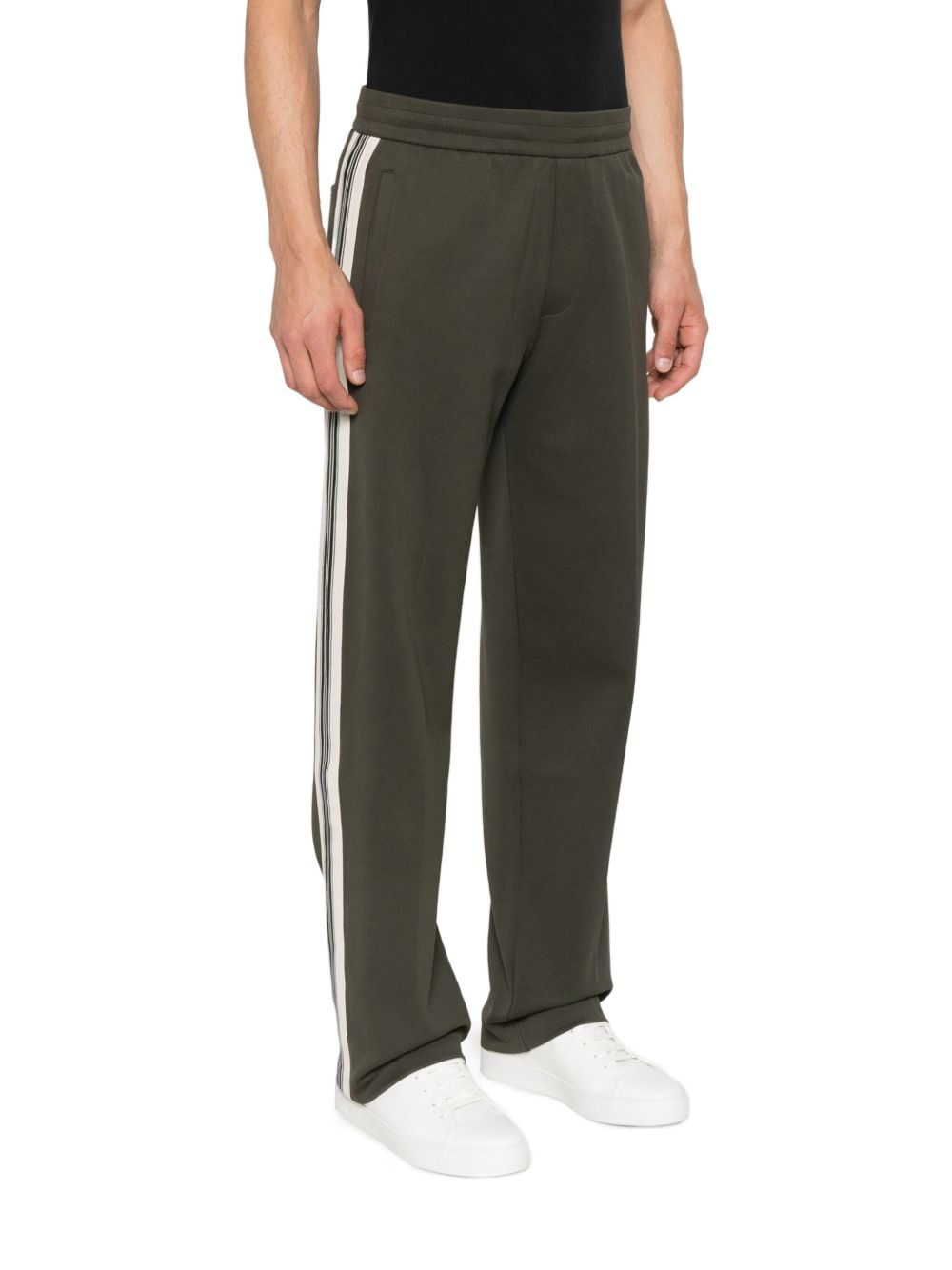 EMPORIO ARMANI Cotton Trousers for Men - FW25 Collection