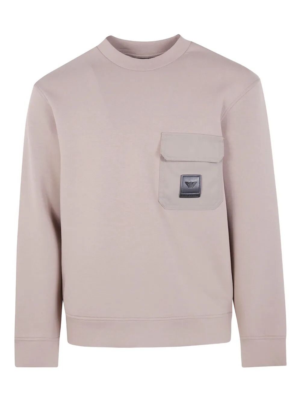 EMPORIO ARMANI Round Neck Sweatshirt with Pocket for Men - FW25