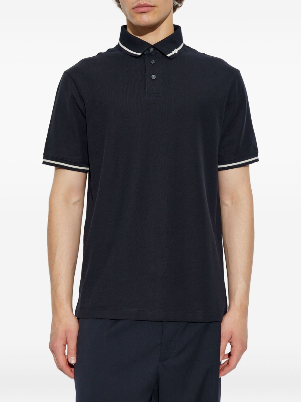 EMPORIO ARMANI Cotton Polo Shirt for Men - Short Sleeves