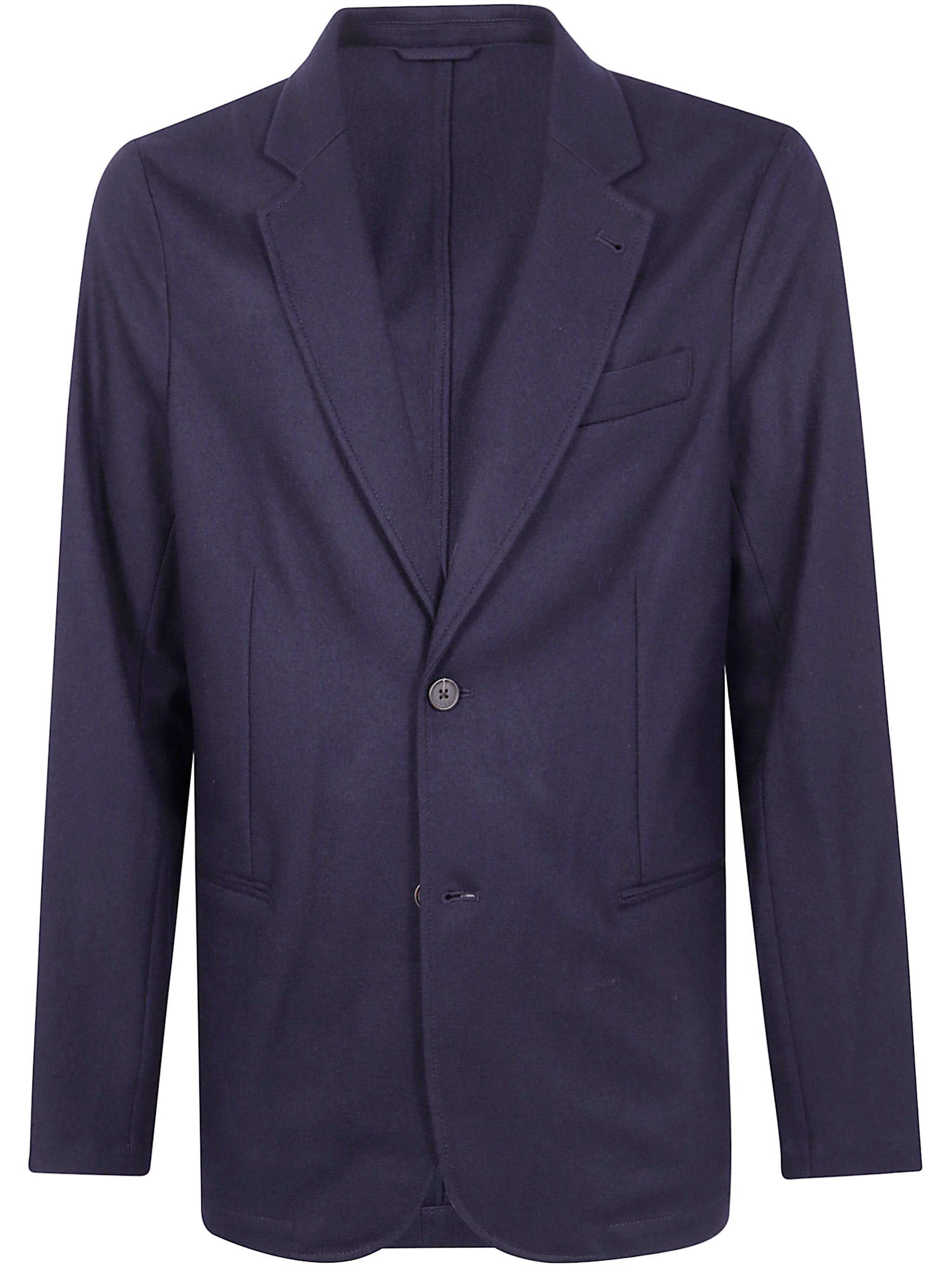 EMPORIO ARMANI Single Breasted Wool Jacket for Men - FW25 Collection