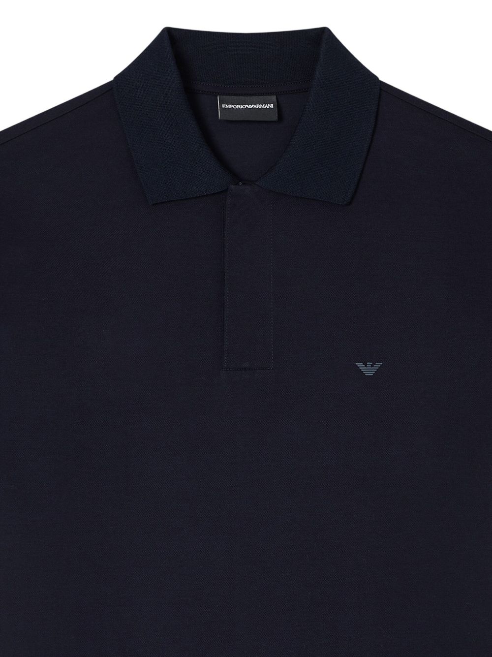 EMPORIO ARMANI Classic Logo Cotton Polo Shirt - Short Sleeve