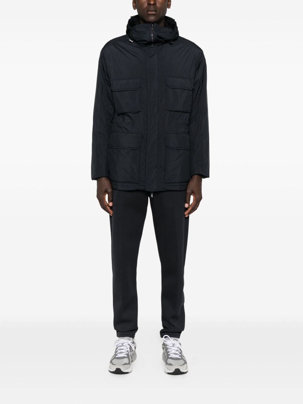 EMPORIO ARMANI Nylon Parka Jacket for Men - FW25 Collection