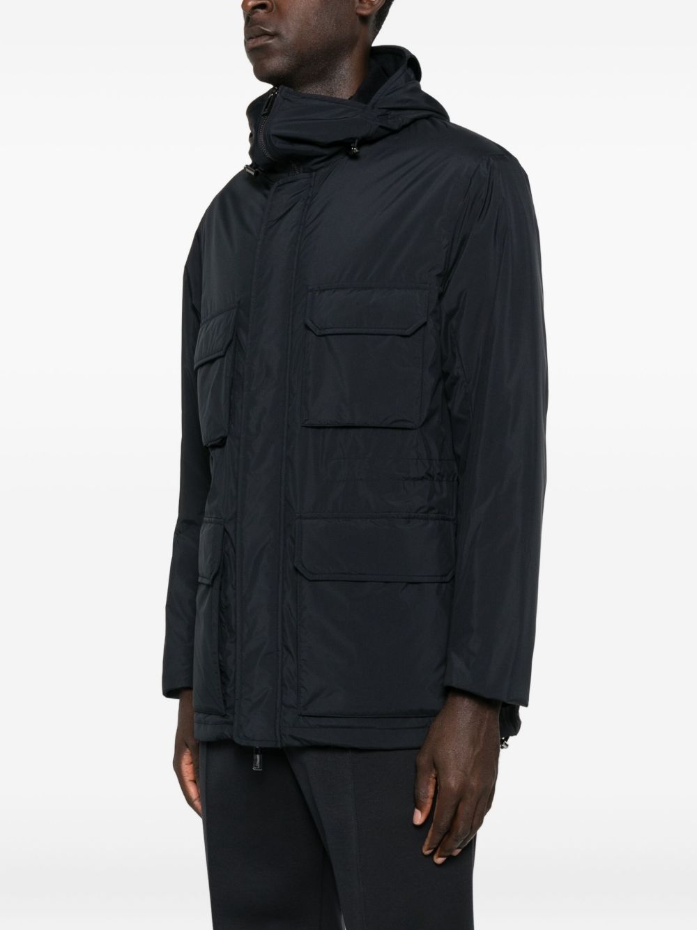 EMPORIO ARMANI Nylon Parka Jacket for Men - FW25 Collection