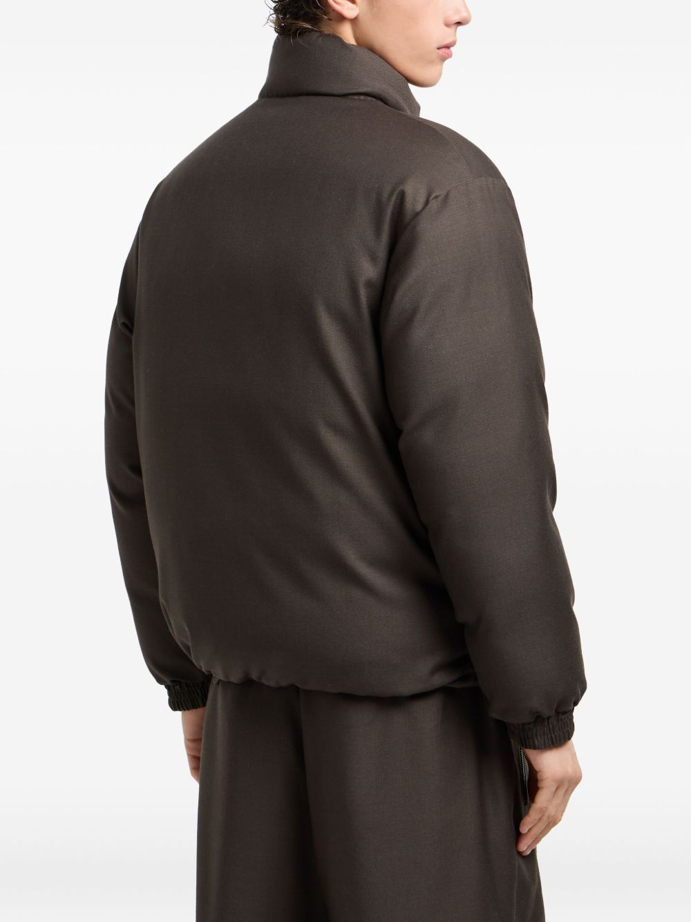 EMPORIO ARMANI Reversible High Neck Short Down Jacket for Men