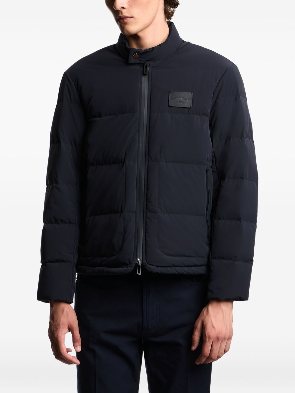 EMPORIO ARMANI Padded Logo Patch Jacket