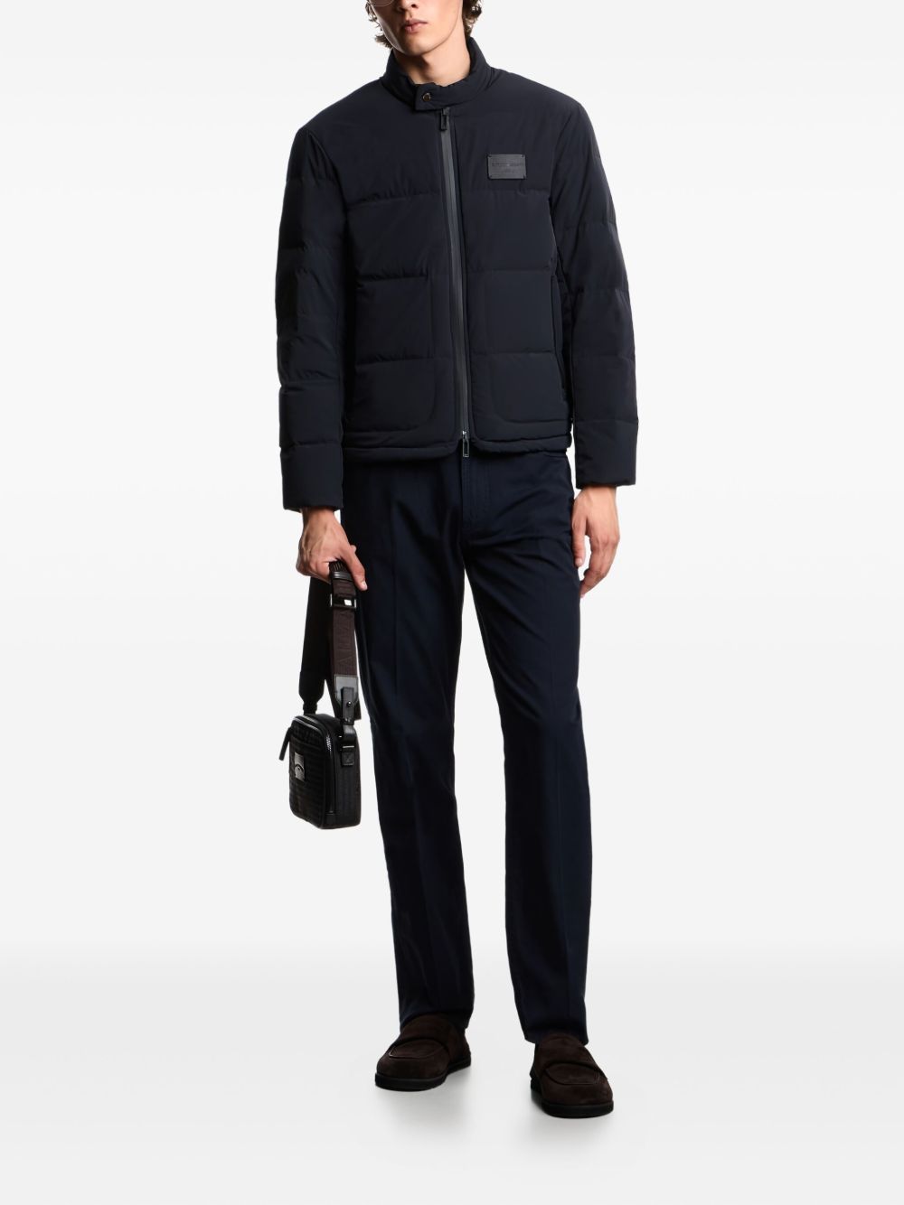 EMPORIO ARMANI Padded Logo Patch Jacket