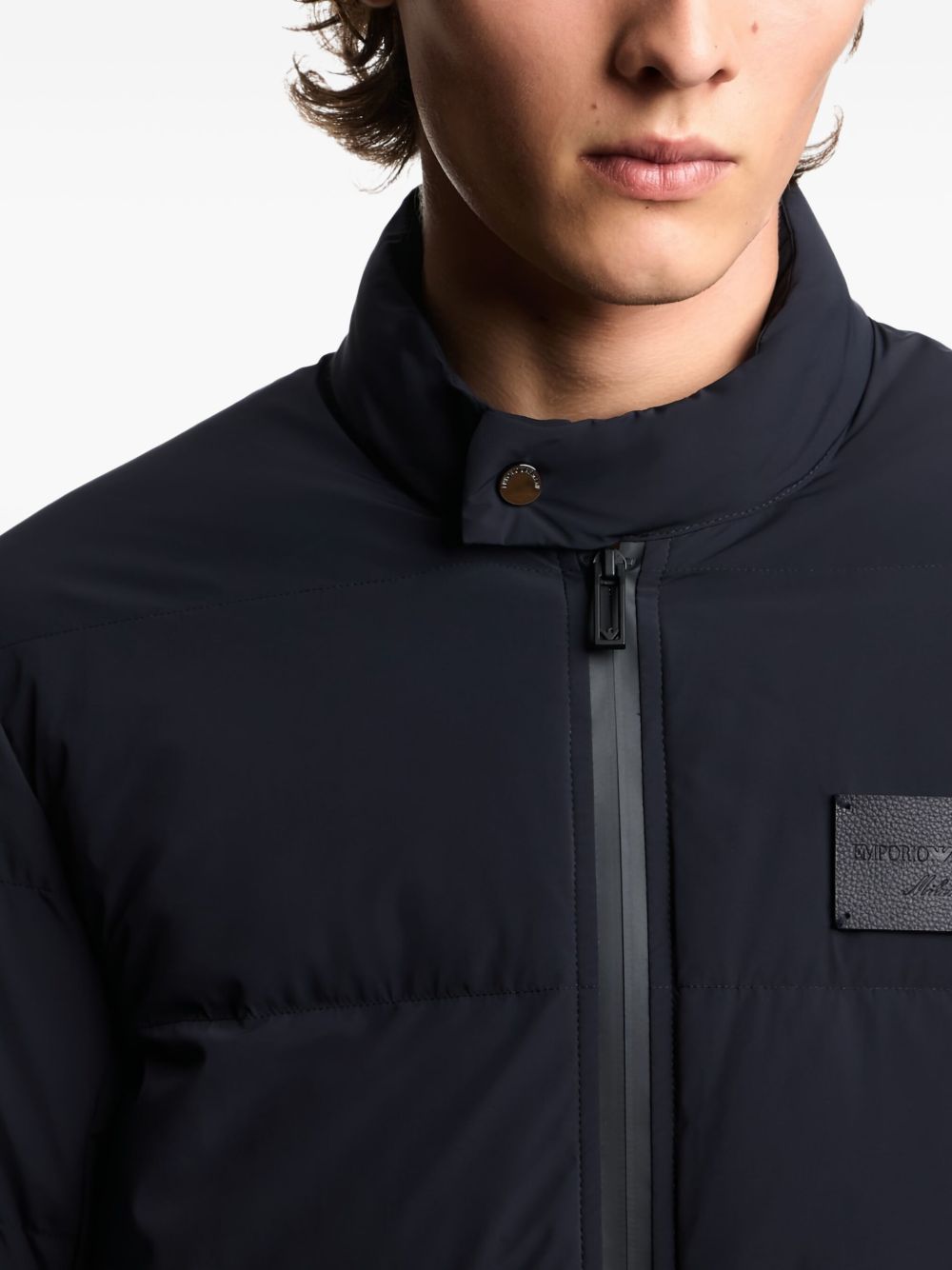 EMPORIO ARMANI Padded Logo Patch Jacket