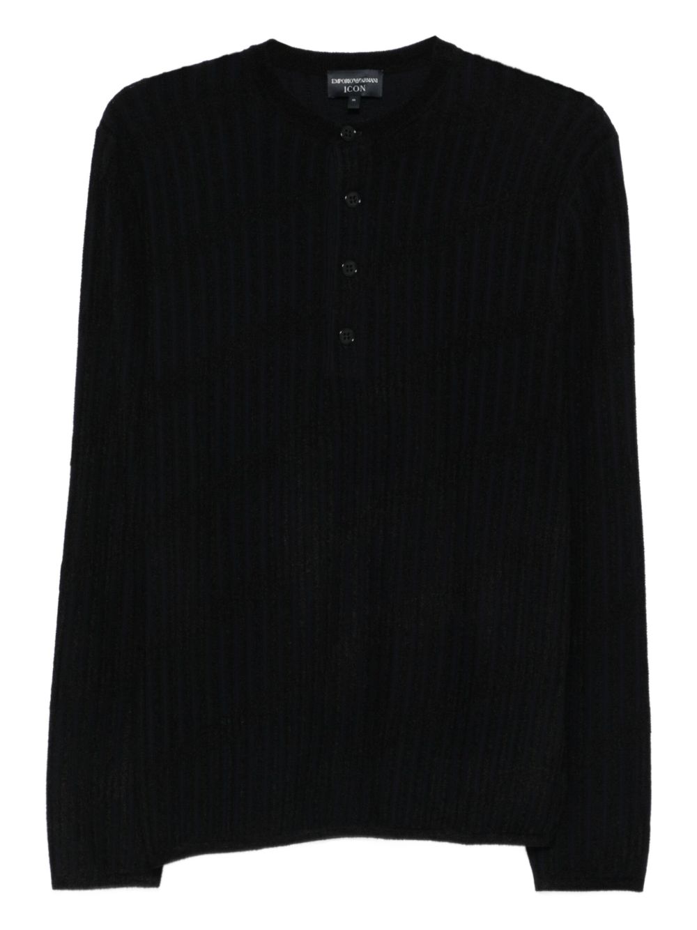 EMPORIO ARMANI Men's Silk & Nylon Sweater - FW25 Collection