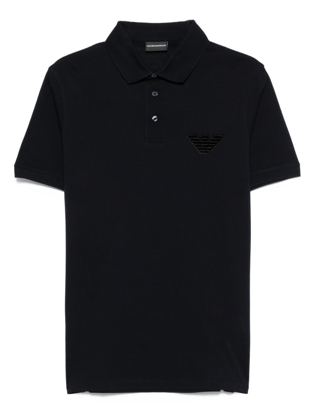EMPORIO ARMANI Logo Cotton Polo Shirt for Men