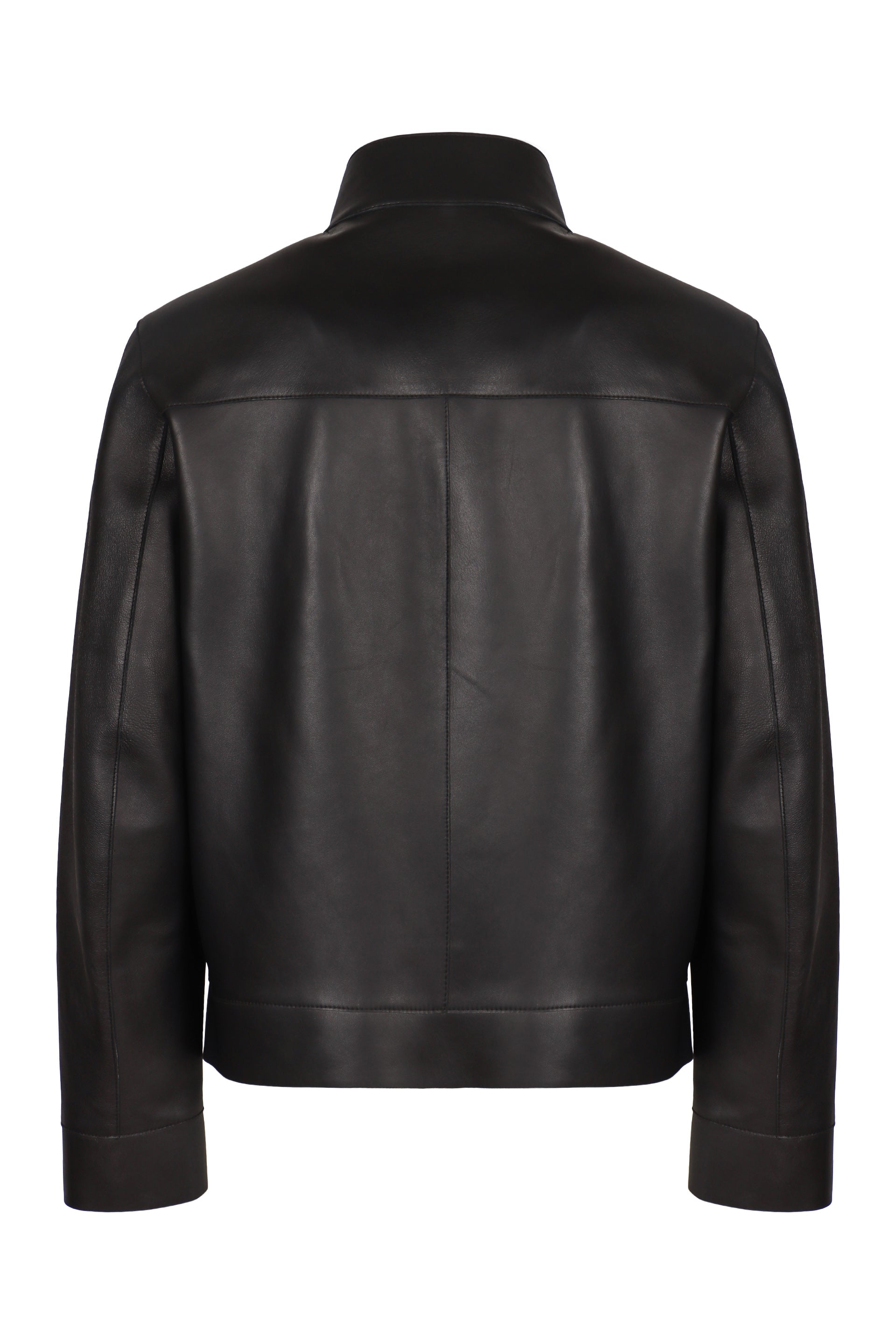 EMPORIO ARMANI Men's Luxe Leather Jacket - Fall/Winter 2025