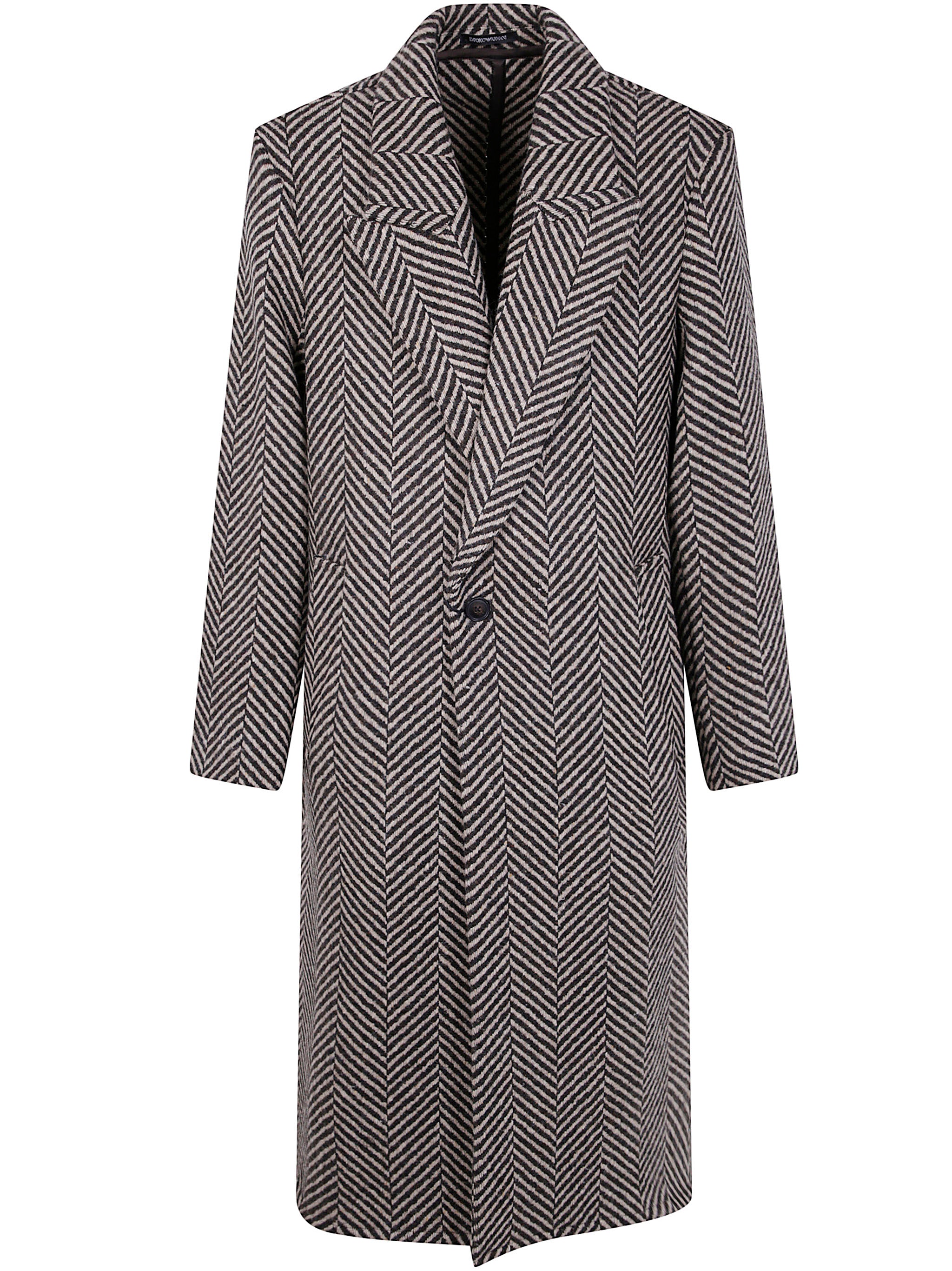 EMPORIO ARMANI Double Breasted Midi Jacket