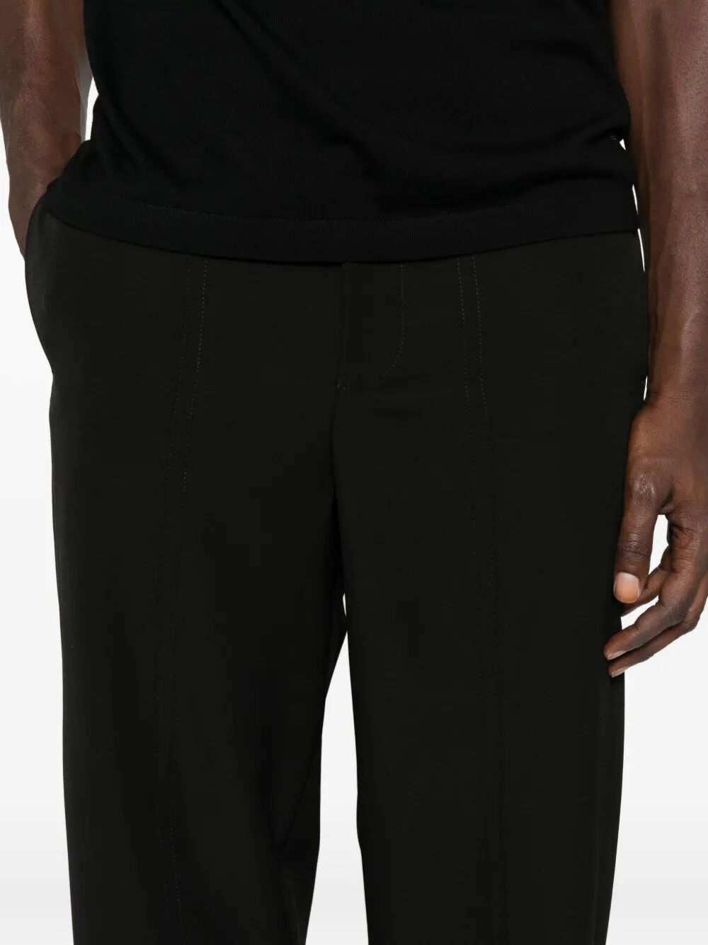 EMPORIO ARMANI Classic Chino Trousers for Men - FW25 Edition