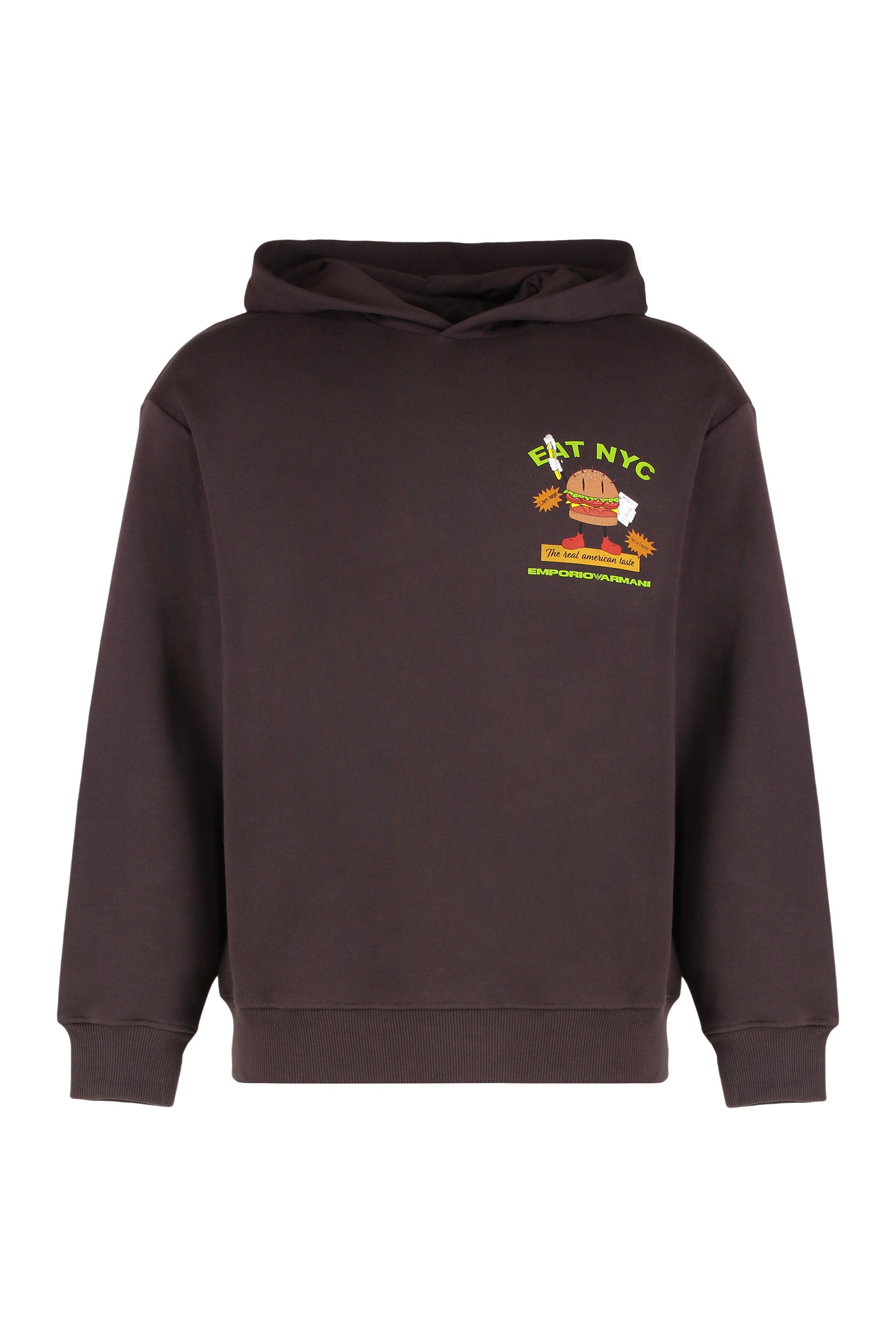 EMPORIO ARMANI Men's Loose Fit Hooded Sweatshirt - FW25 Collection