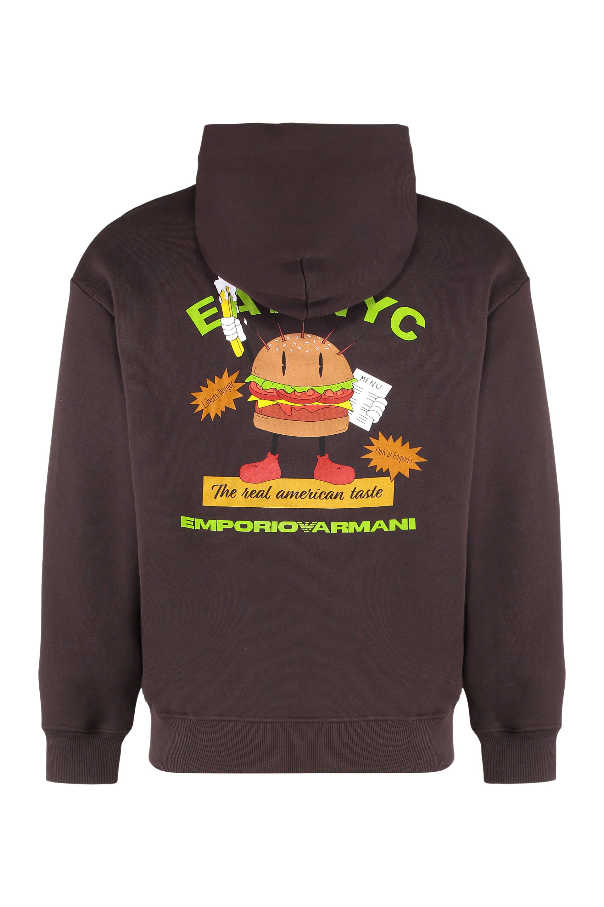 EMPORIO ARMANI Men's Loose Fit Hooded Sweatshirt - FW25 Collection