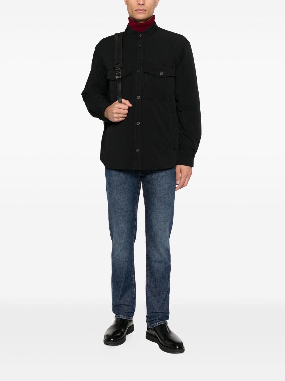 EMPORIO ARMANI Nylon Shirt for Men - FW25 Collection