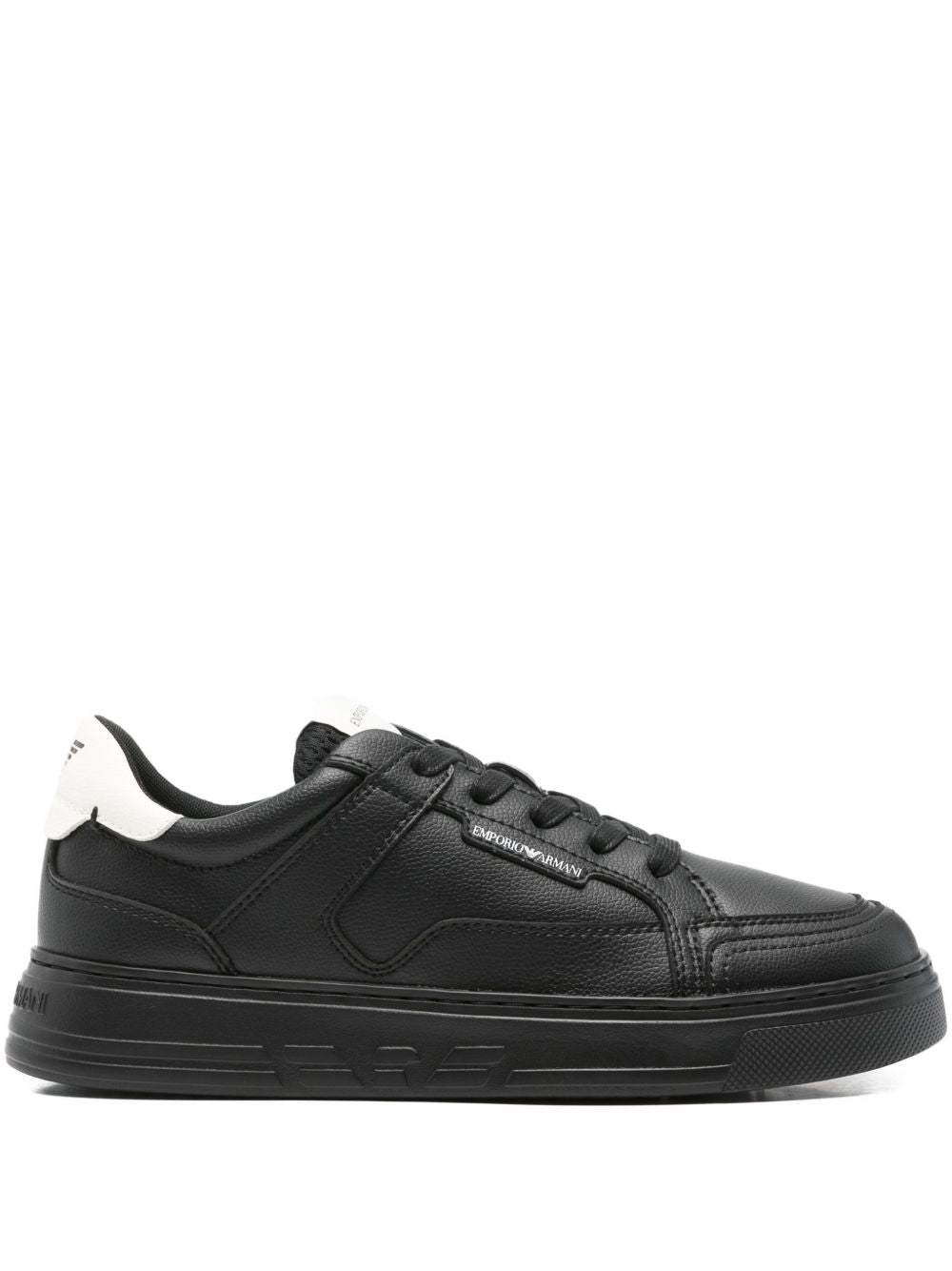 EMPORIO ARMANI Logo Leather Sneakers